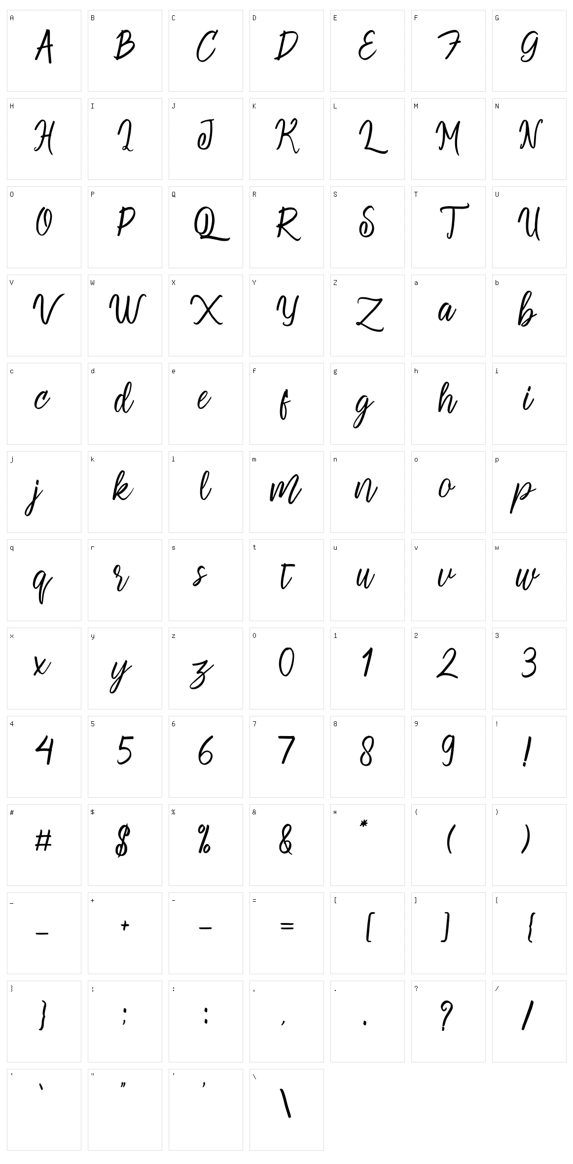 Geulis Character Set