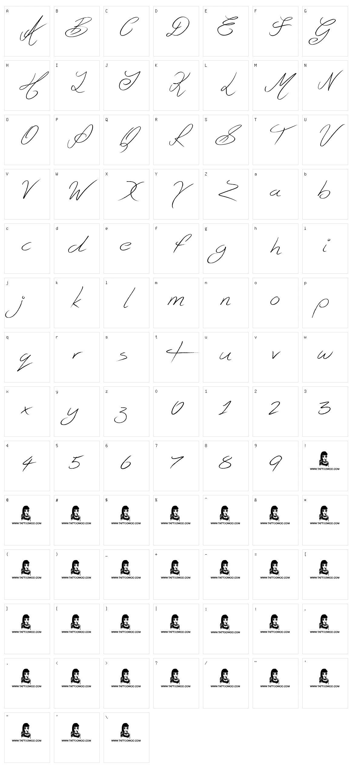 Ghosting Character Set