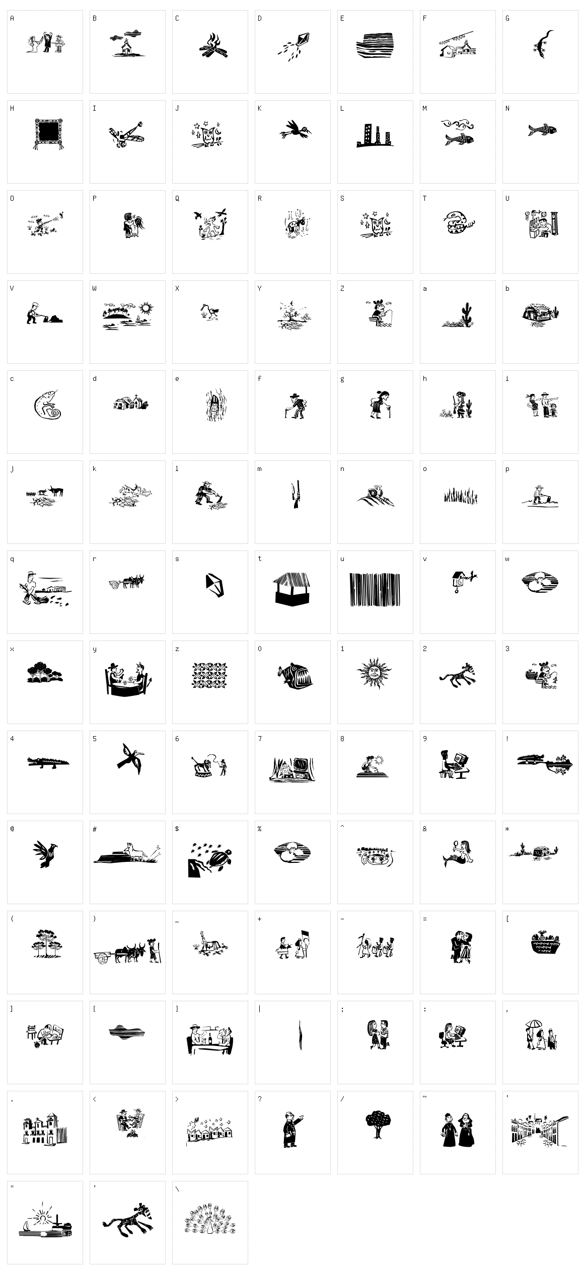Ochent Silibrina Character Set