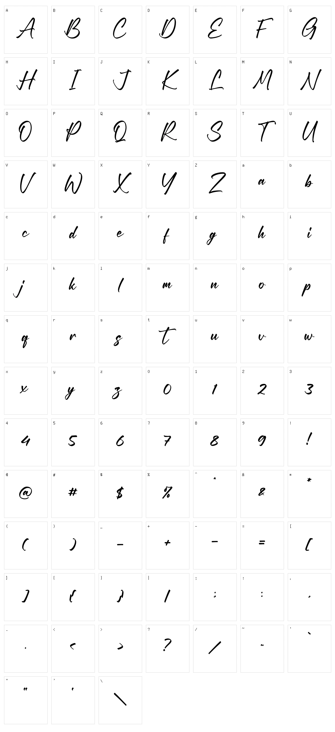 Gillbert Hittola Character Set