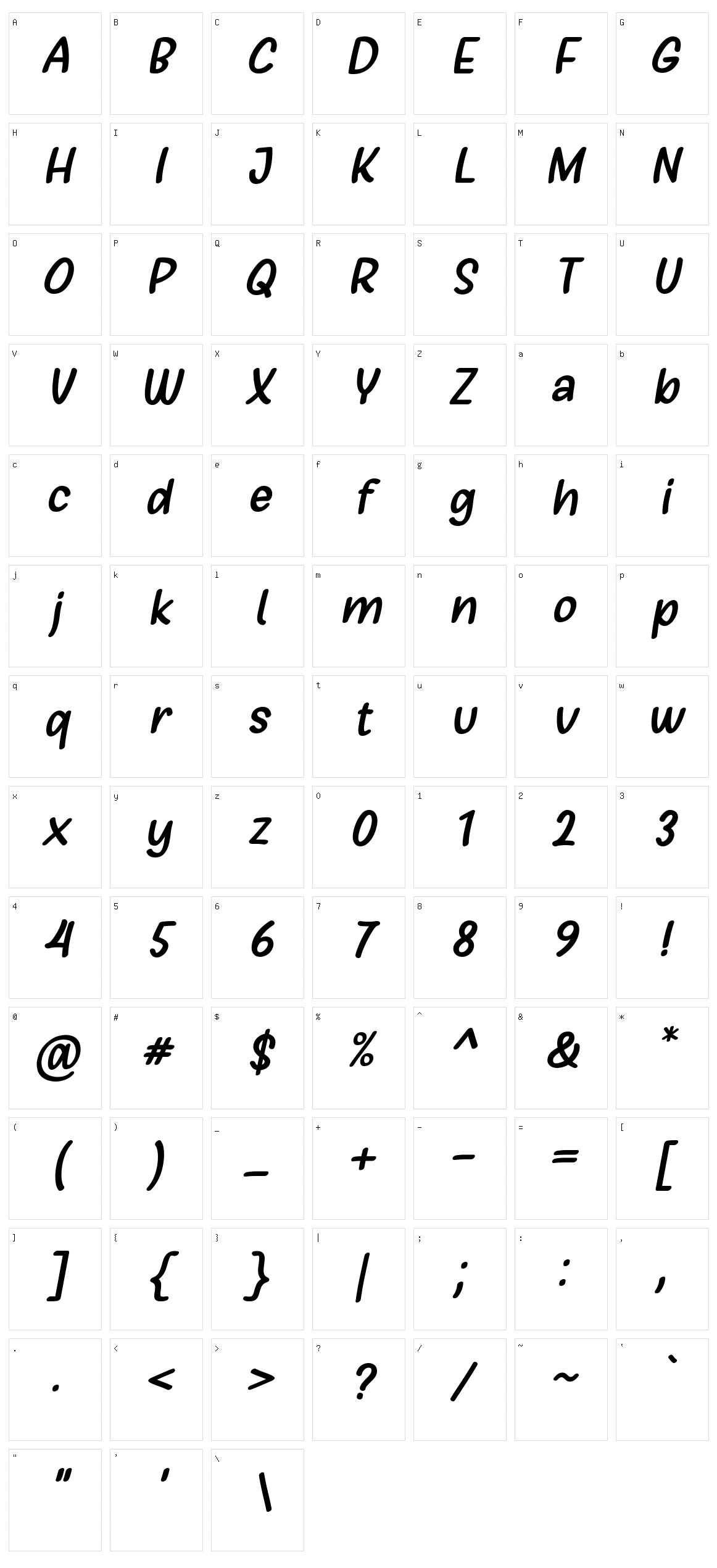 Girls Marks Character Set