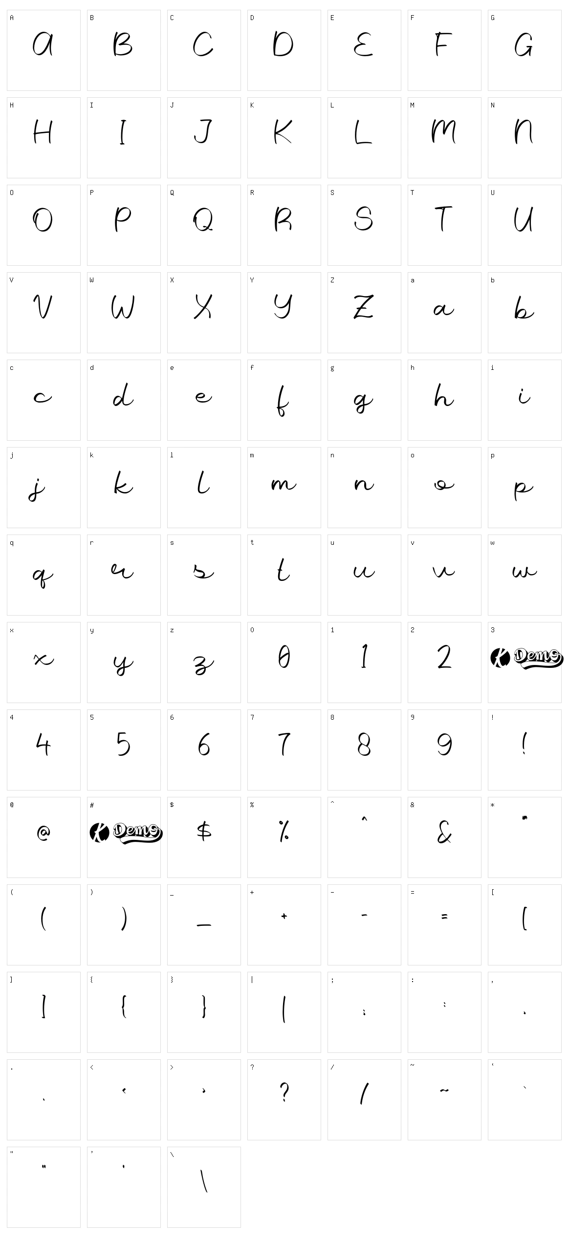 Gold Ribbon Character Set