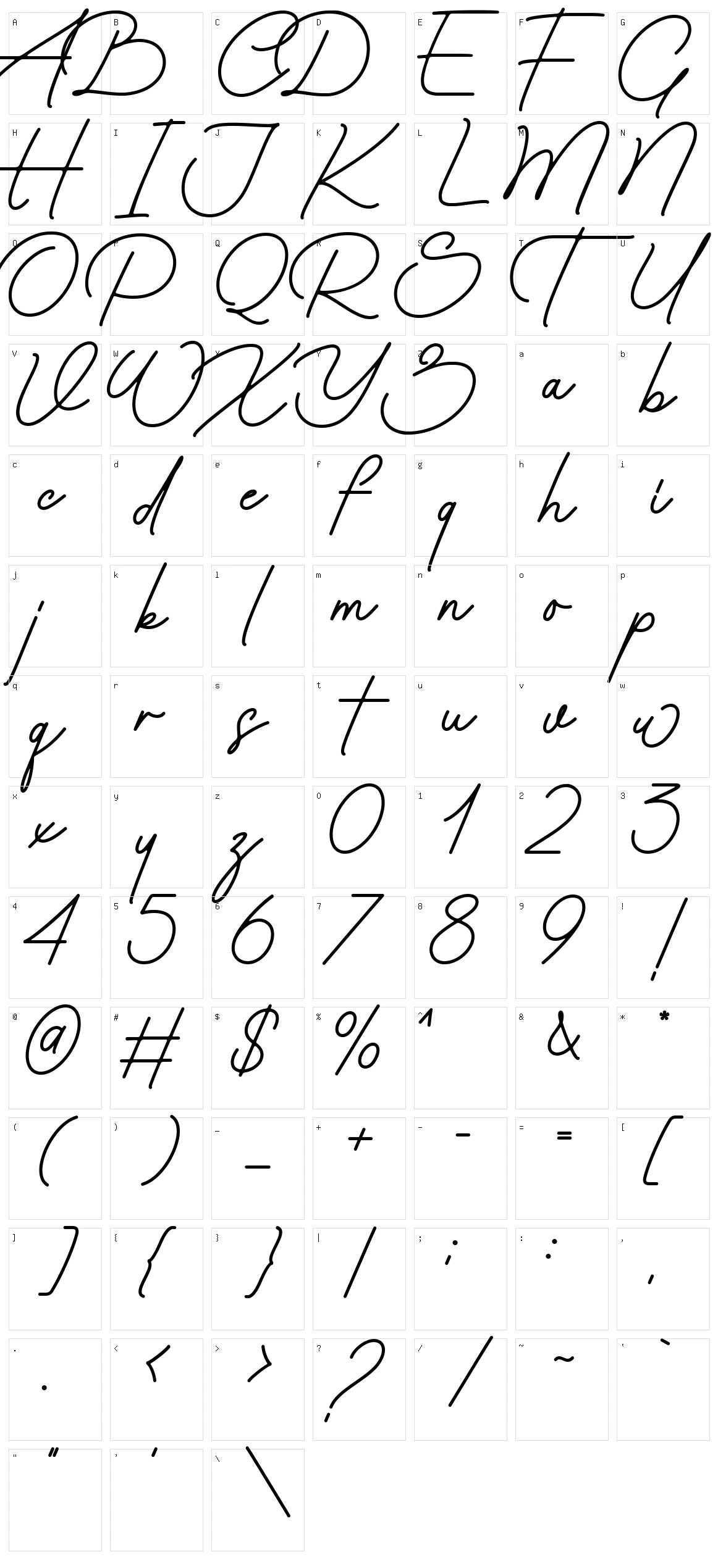 Golden Graph Character Set