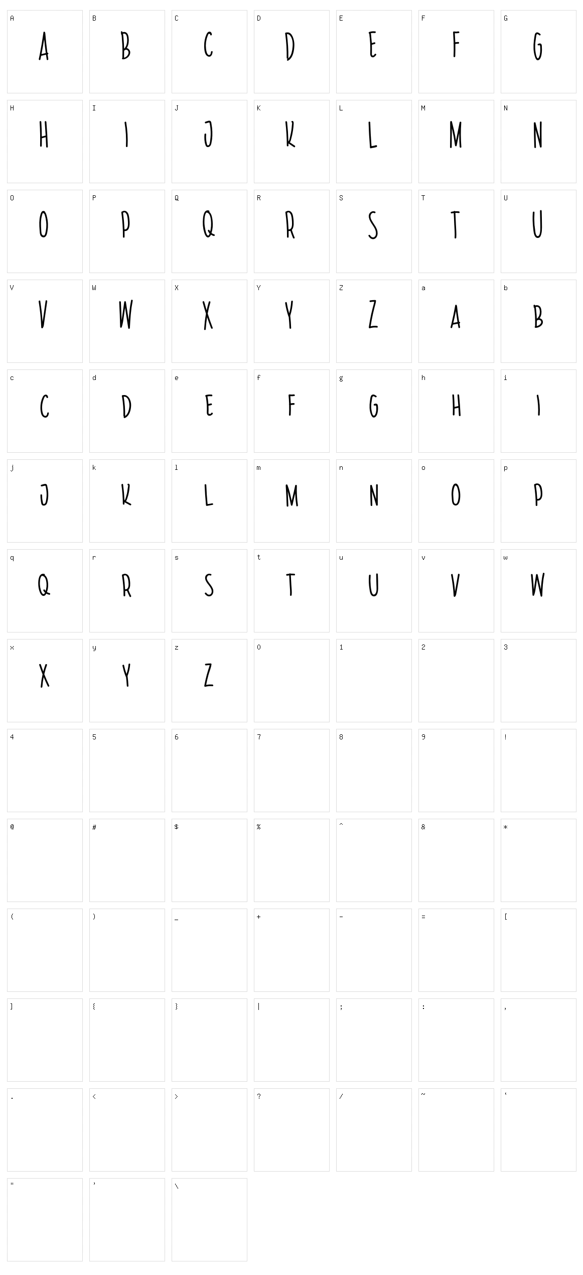 Goldstep Character Set