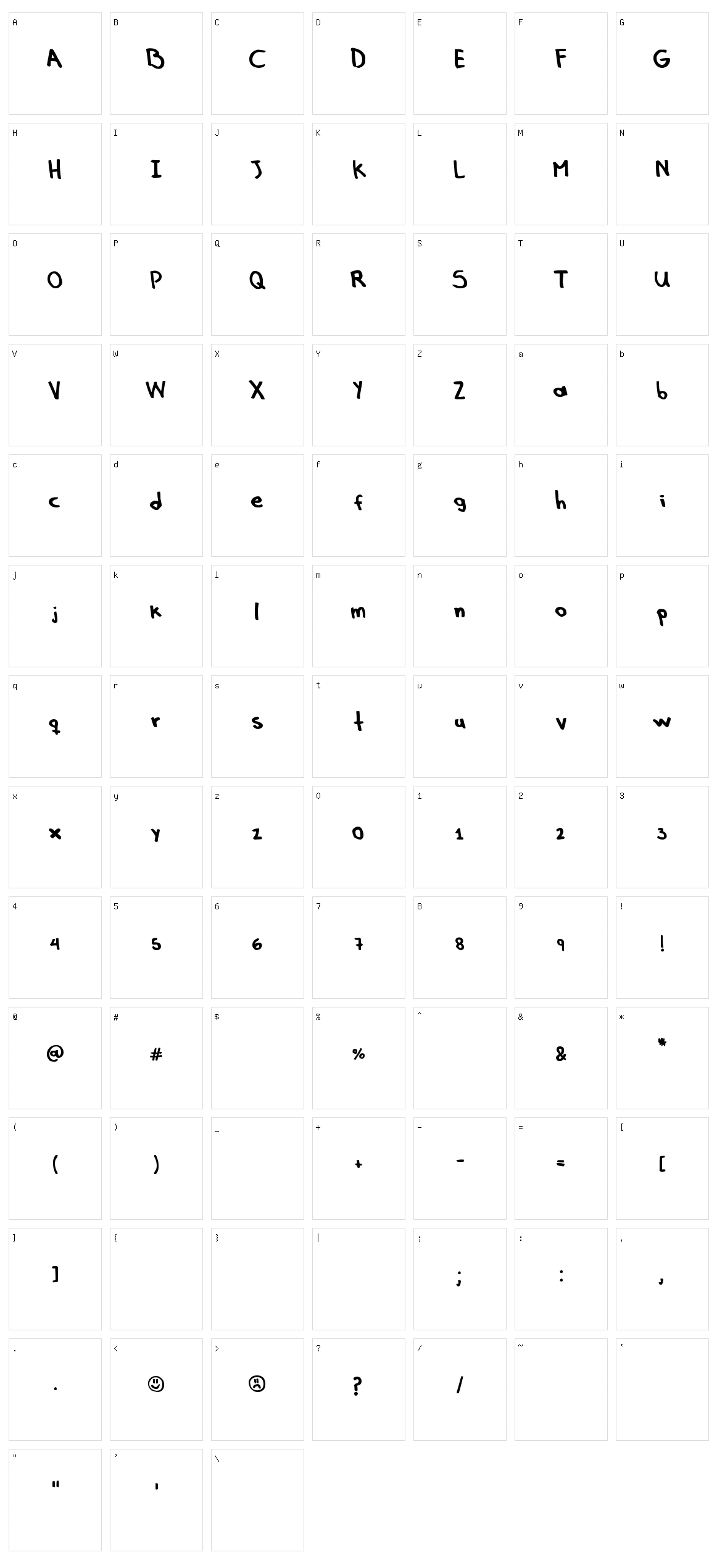 Gonza! Character Set