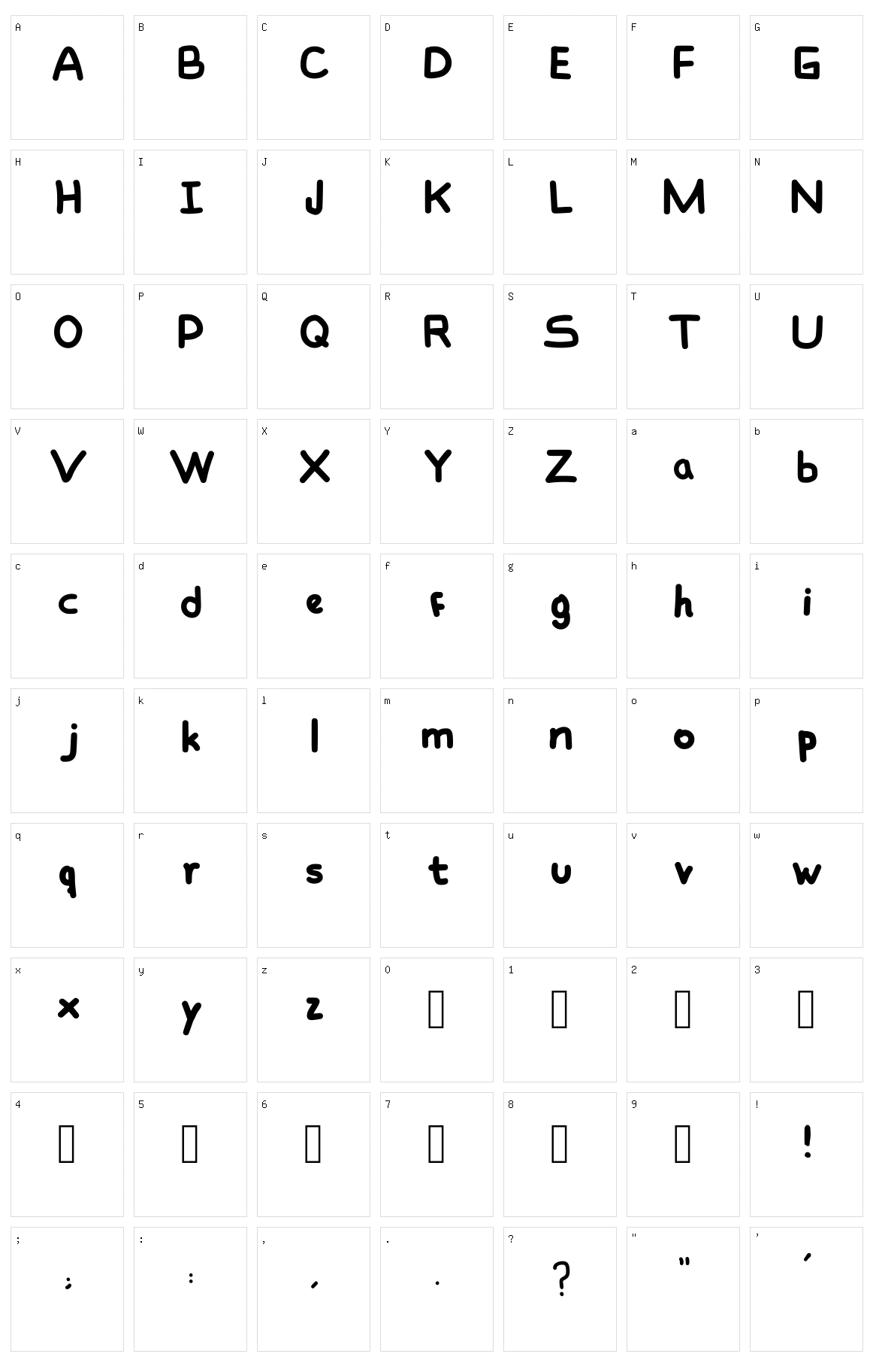 Gonzo Character Set