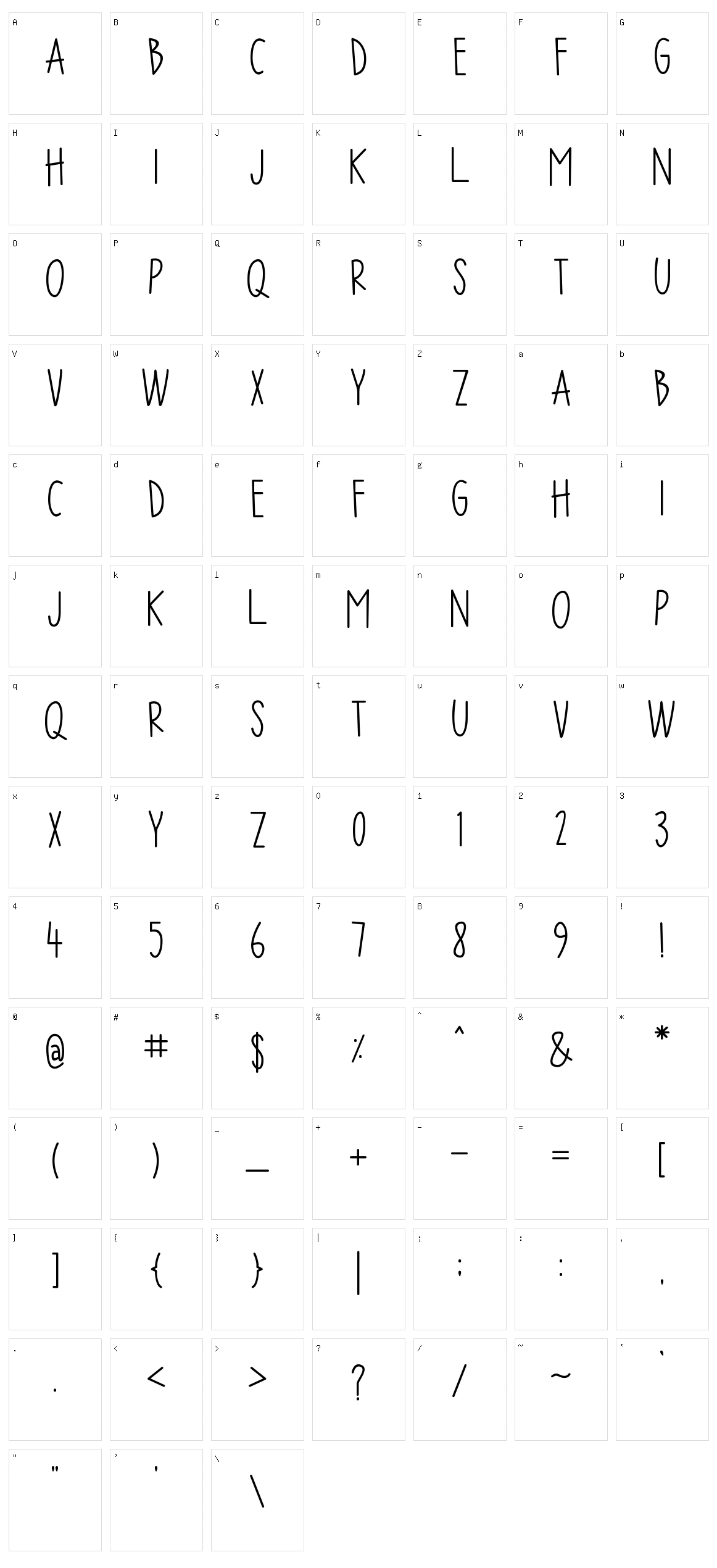 Good Luck ! Character Set