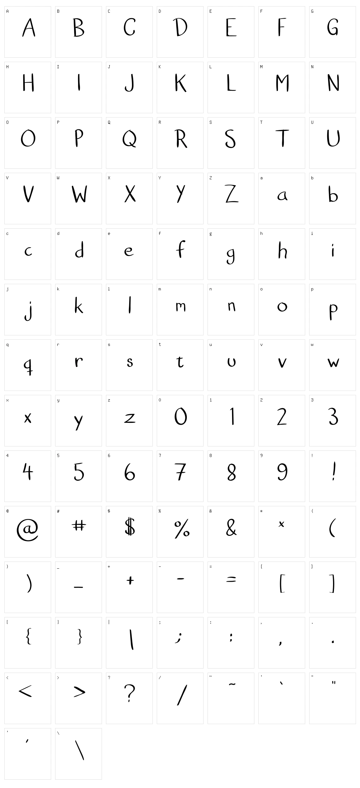 Goodboy Character Set