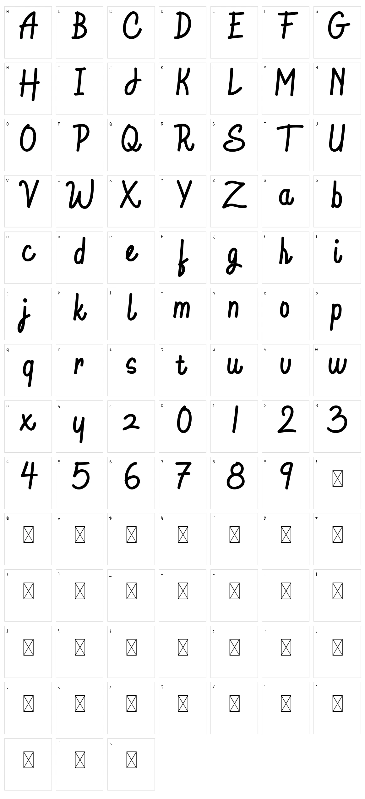 Goodtype Character Set