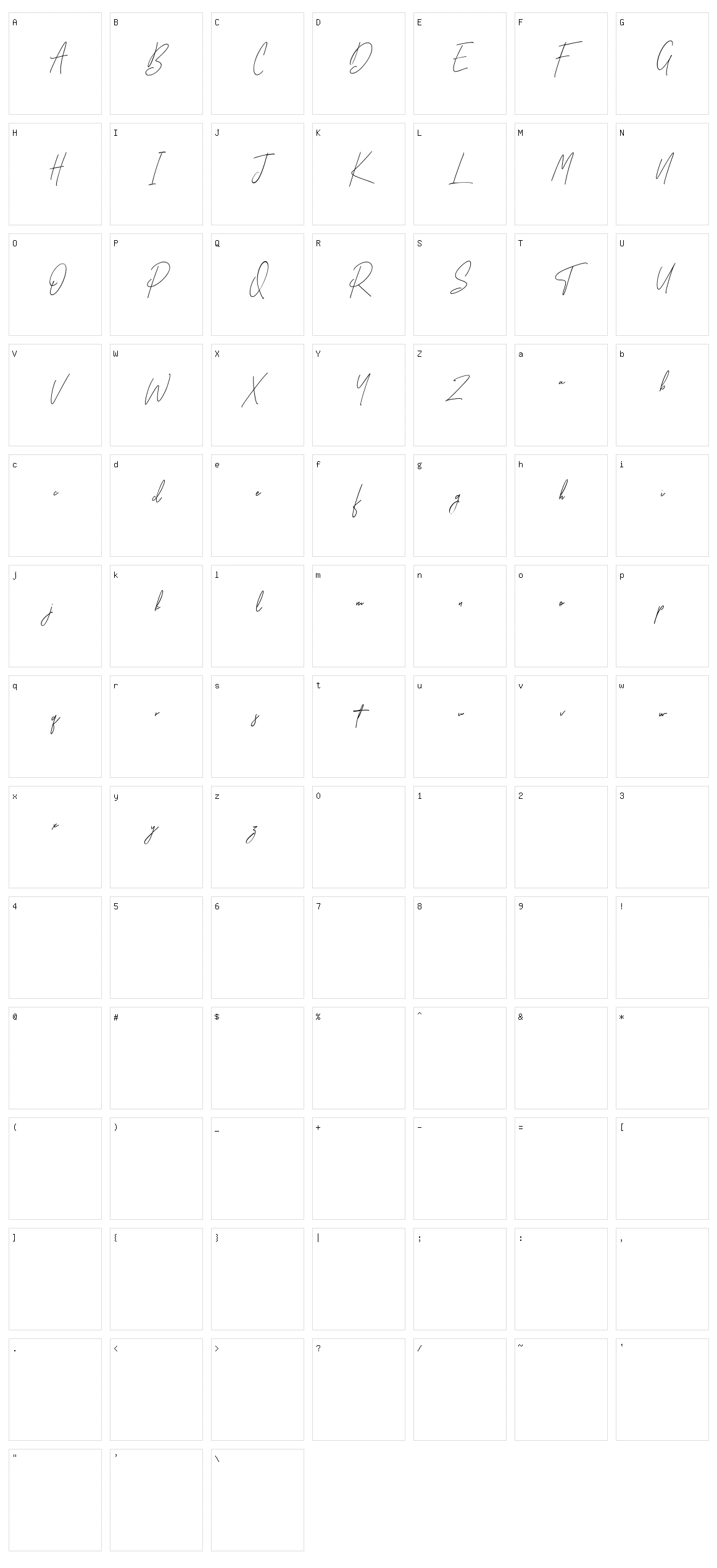 Goofers Character Set