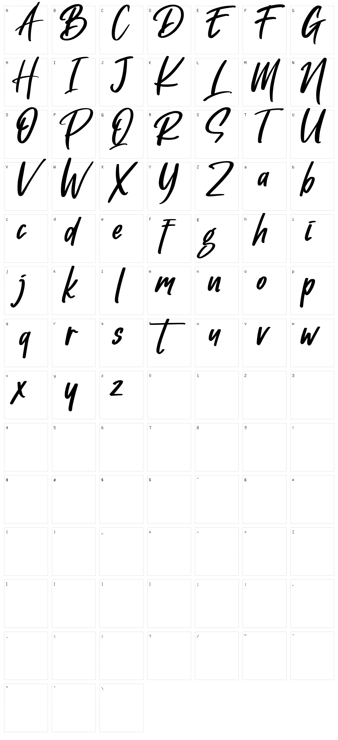 Gotten Say Character Set