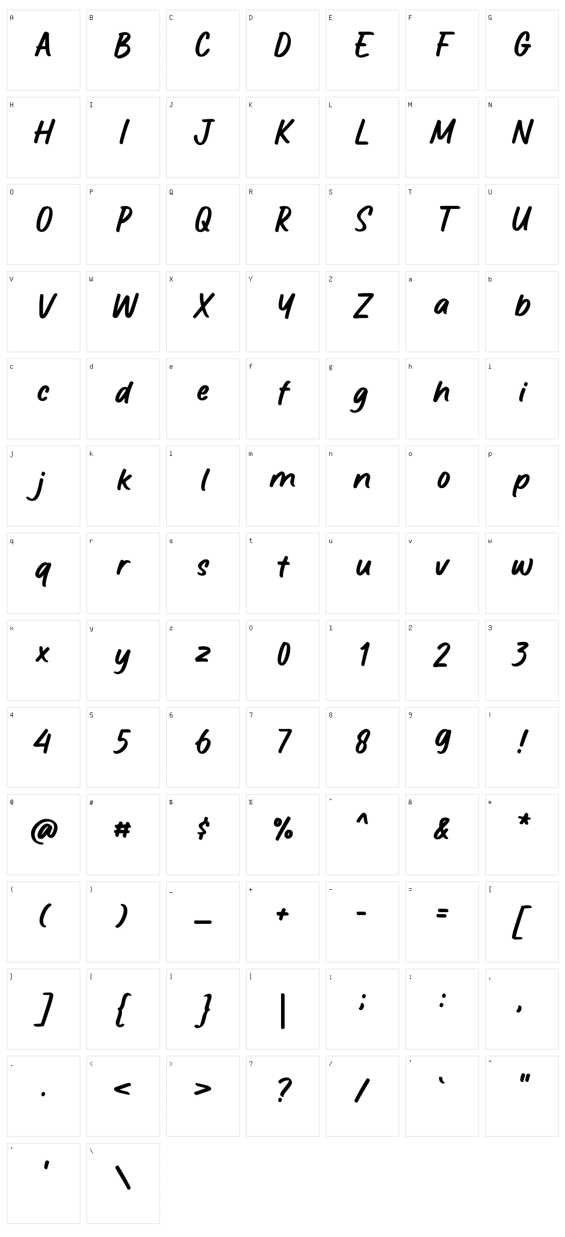 Greathy Character Set
