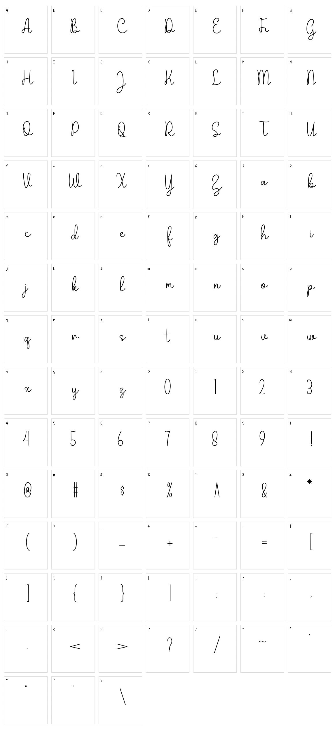 Grey Joy Character Set