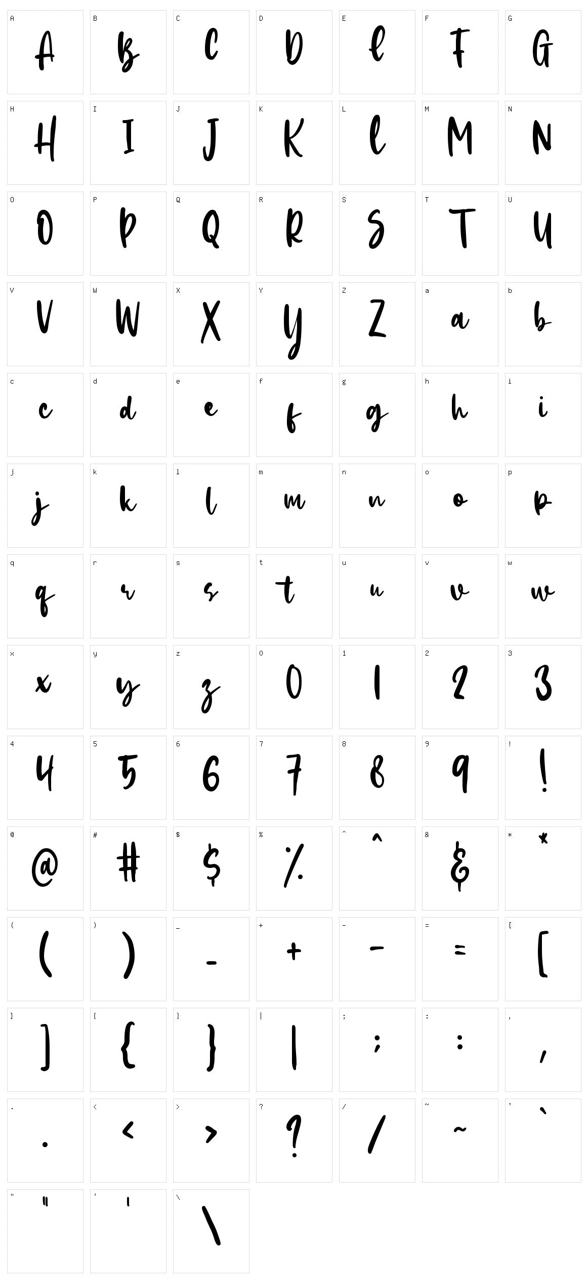 Hachiko Character Set