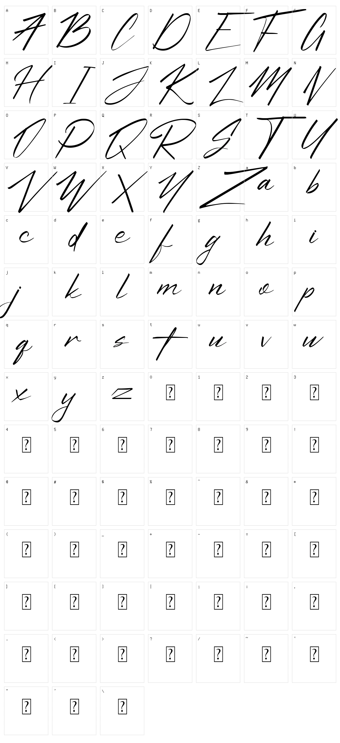 Hachirou Character Set