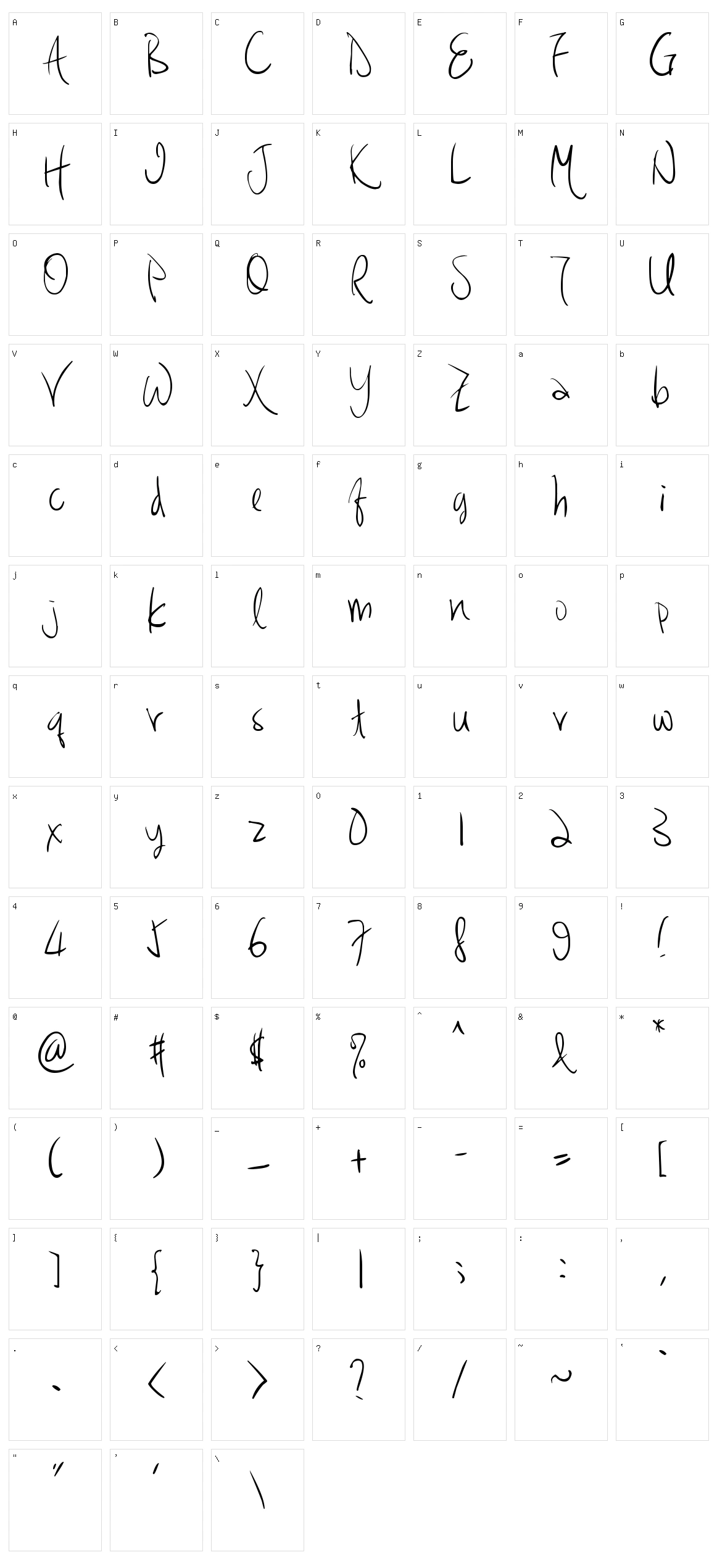 Hakee 2 Character Set