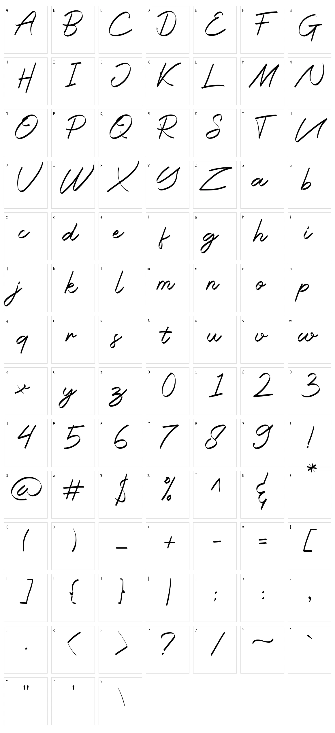 Halana Character Set