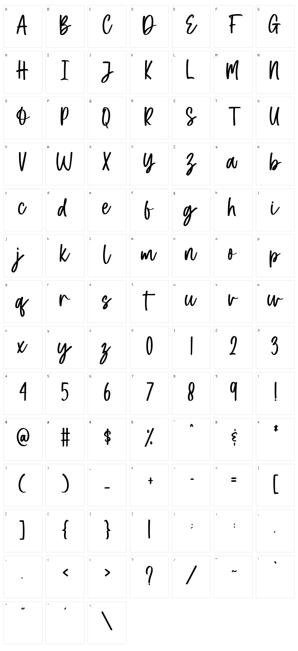 Halloween Dreams Script Character Set