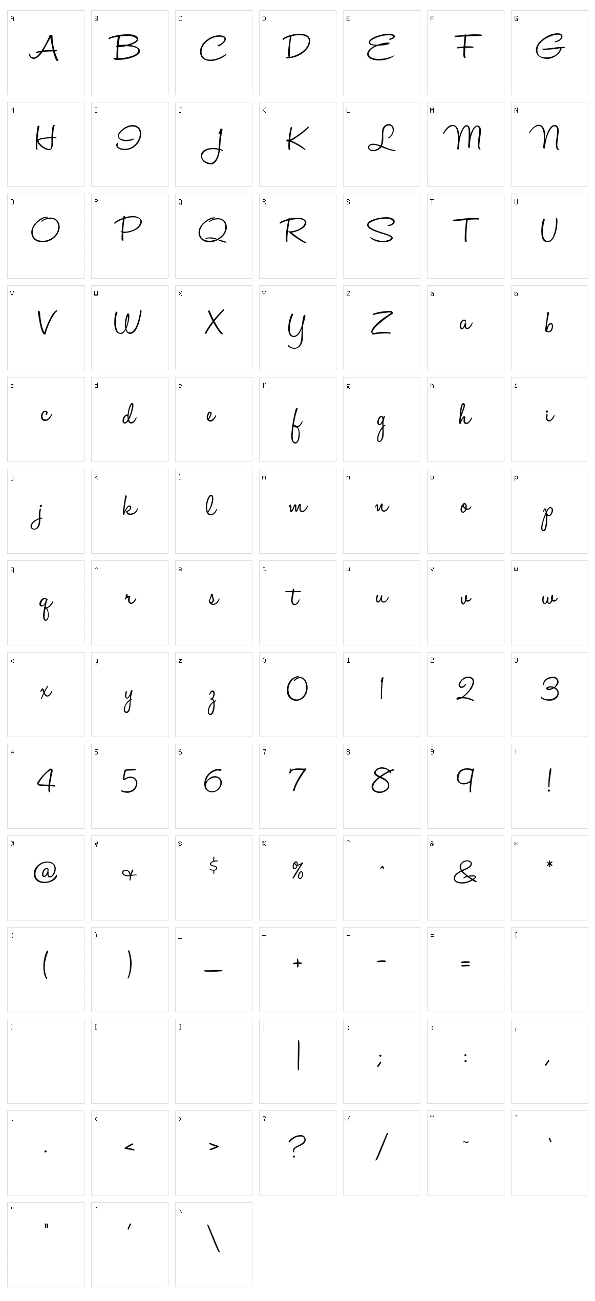 Halo Handletter Character Set