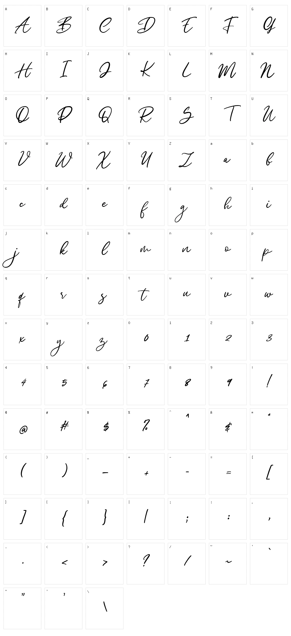 Halymon Character Set