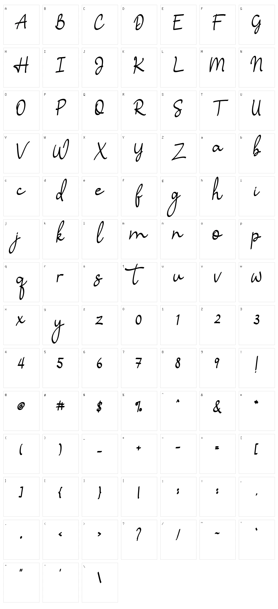 Hamuna Character Set