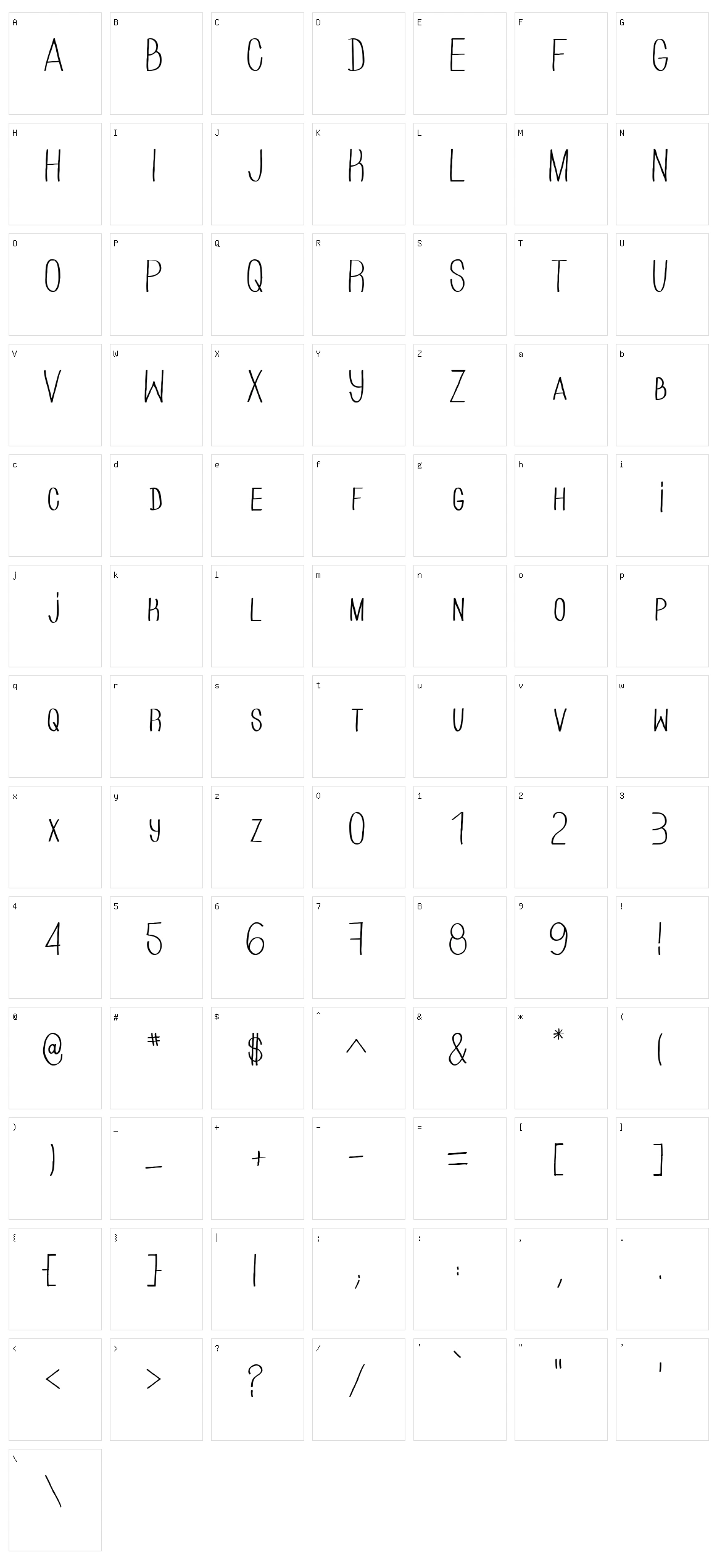 Hand Of Cre Character Set