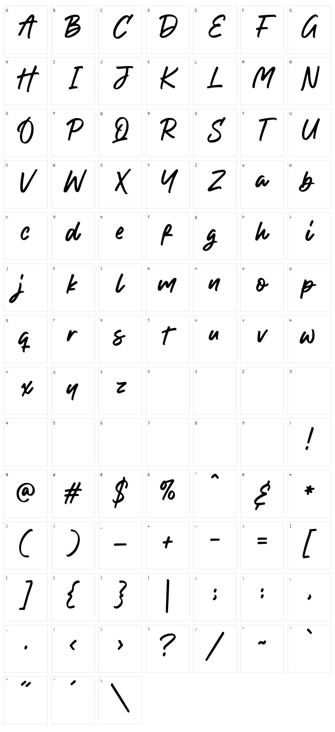 Handkick Character Set