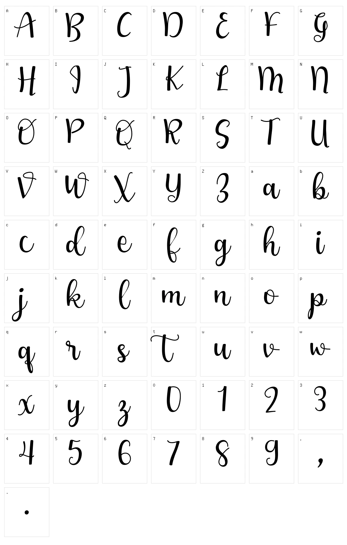 Handycraft Character Set