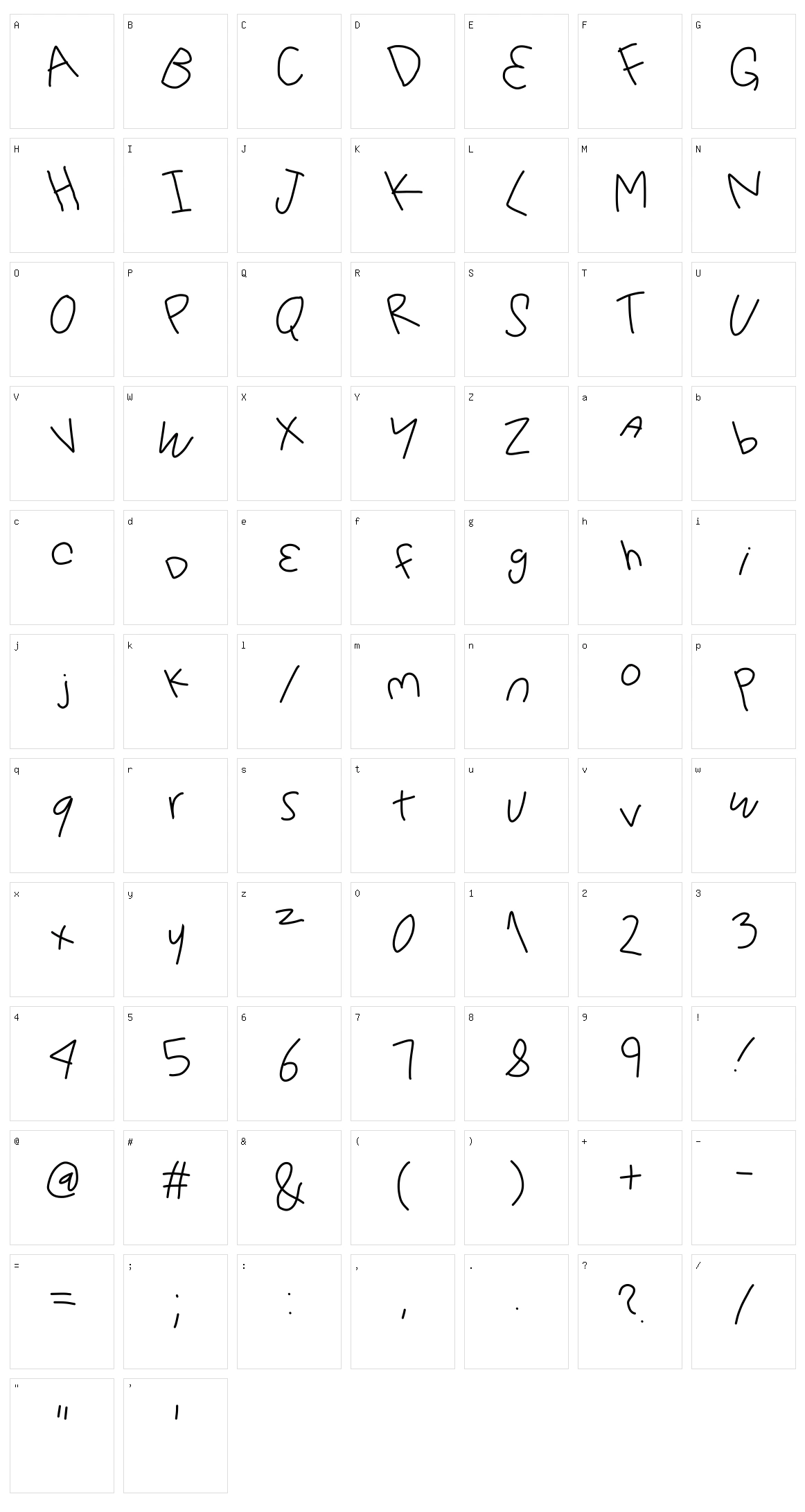 Happy Day Character Set