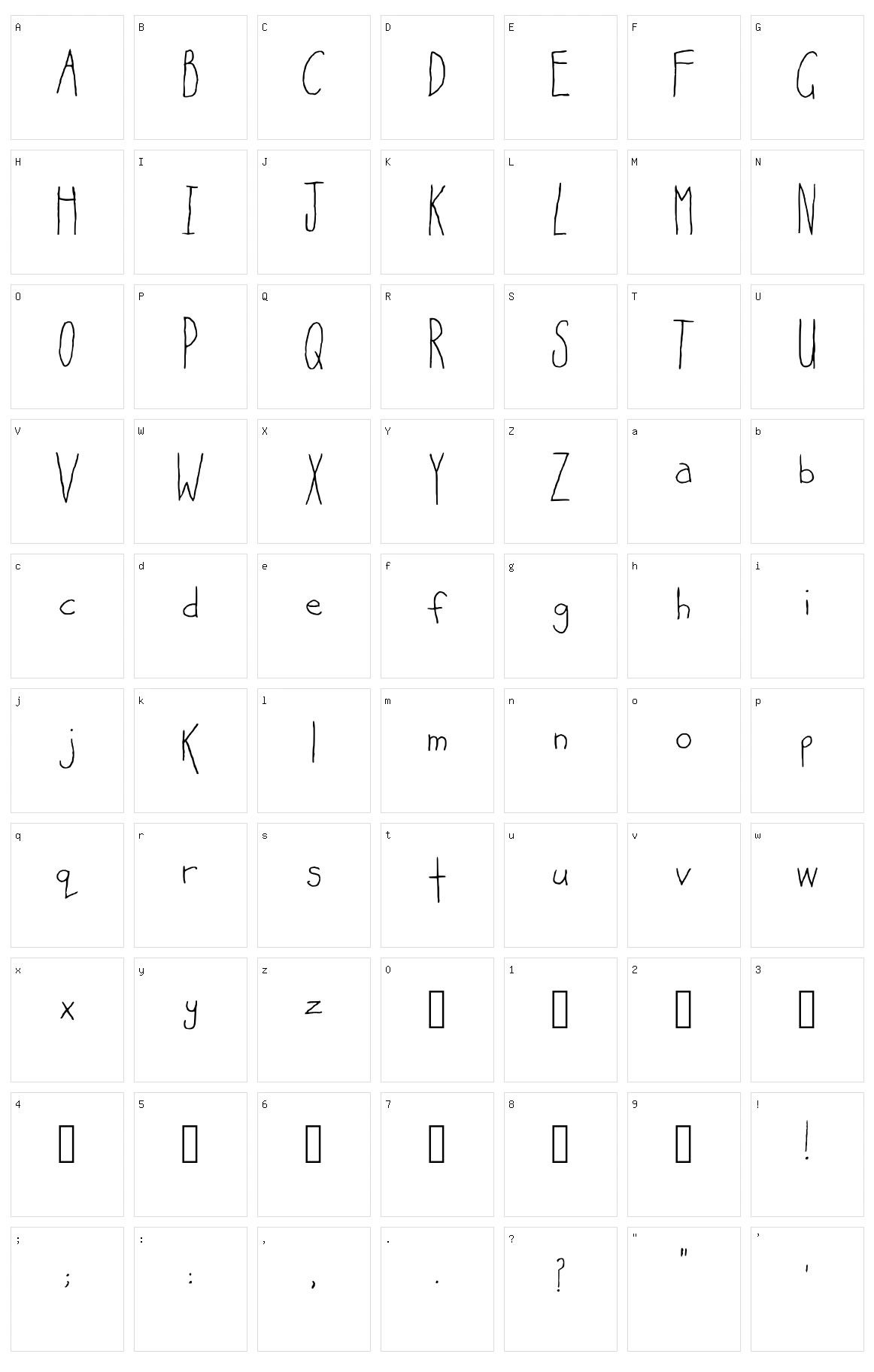 Happy Day Character Set