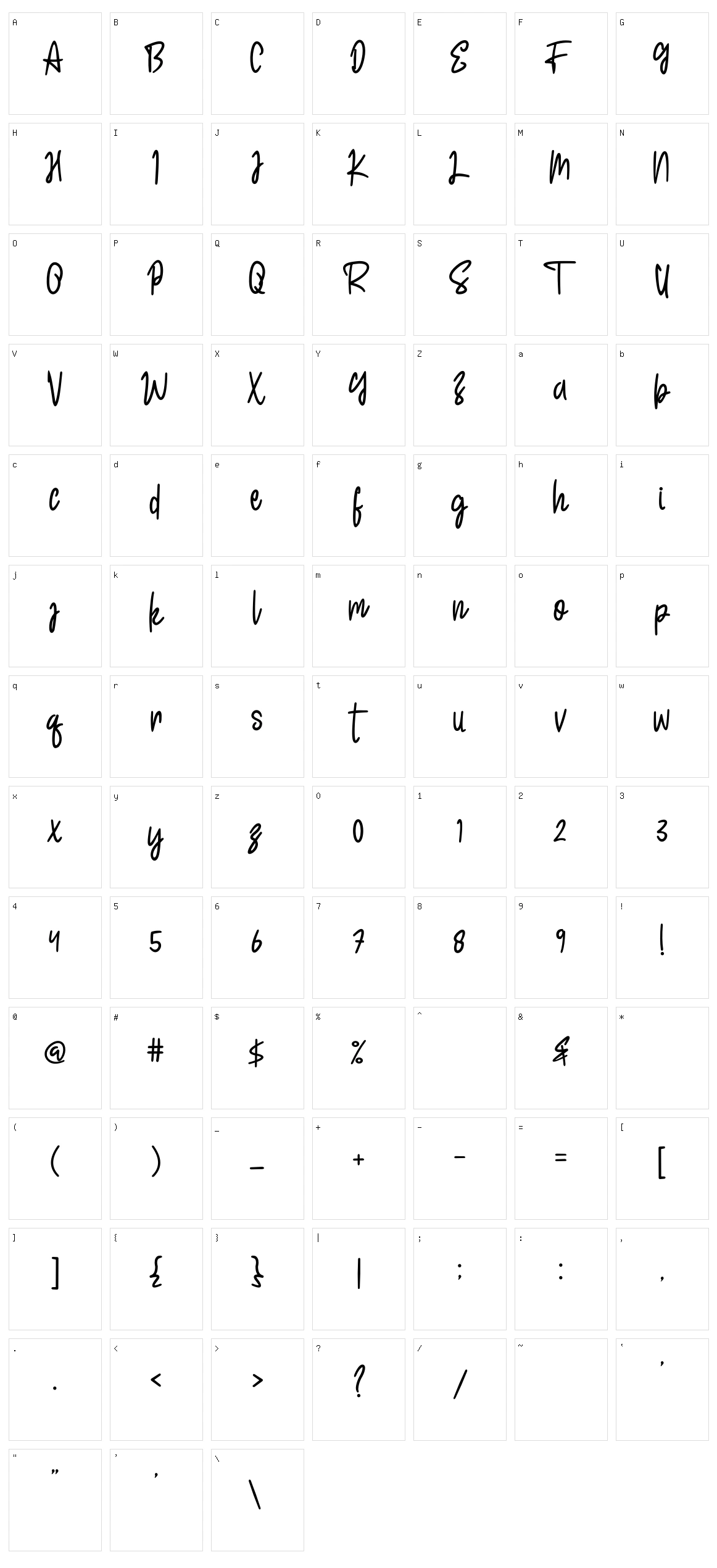 Happy January Character Set