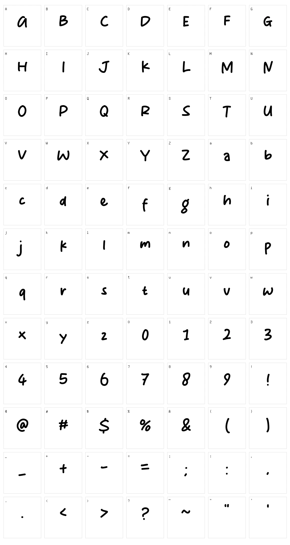 Happy Wednesday Character Set