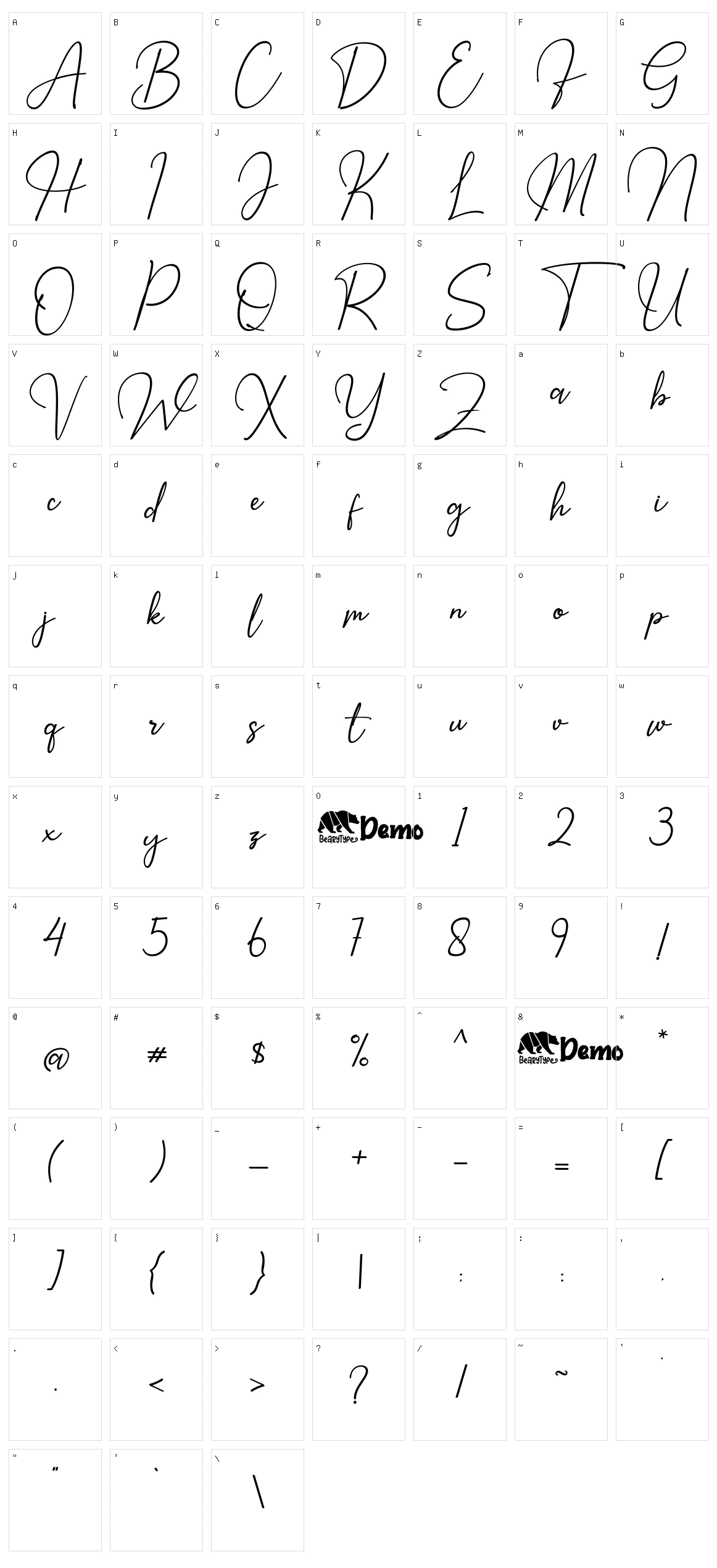 Hardiness Character Set