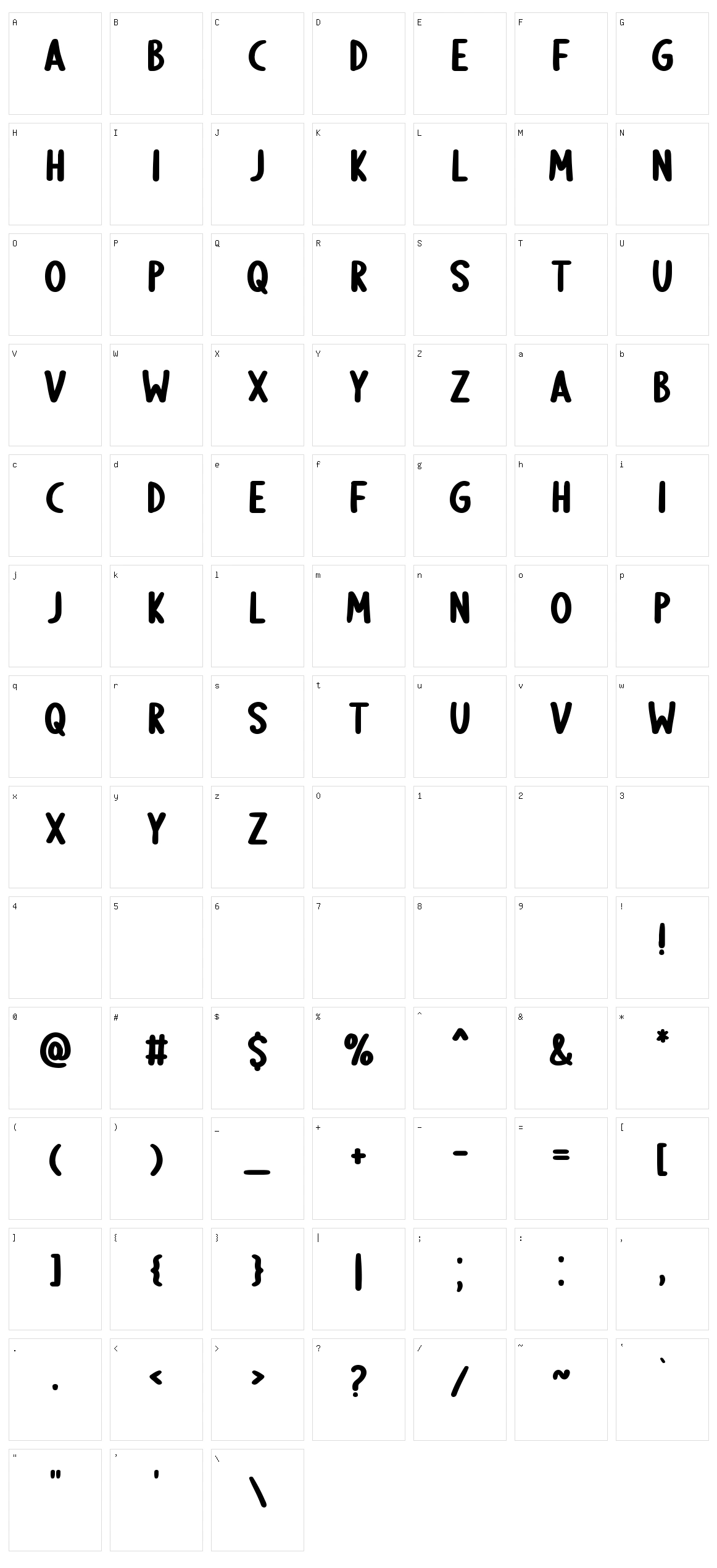 Hardy Mind Character Set