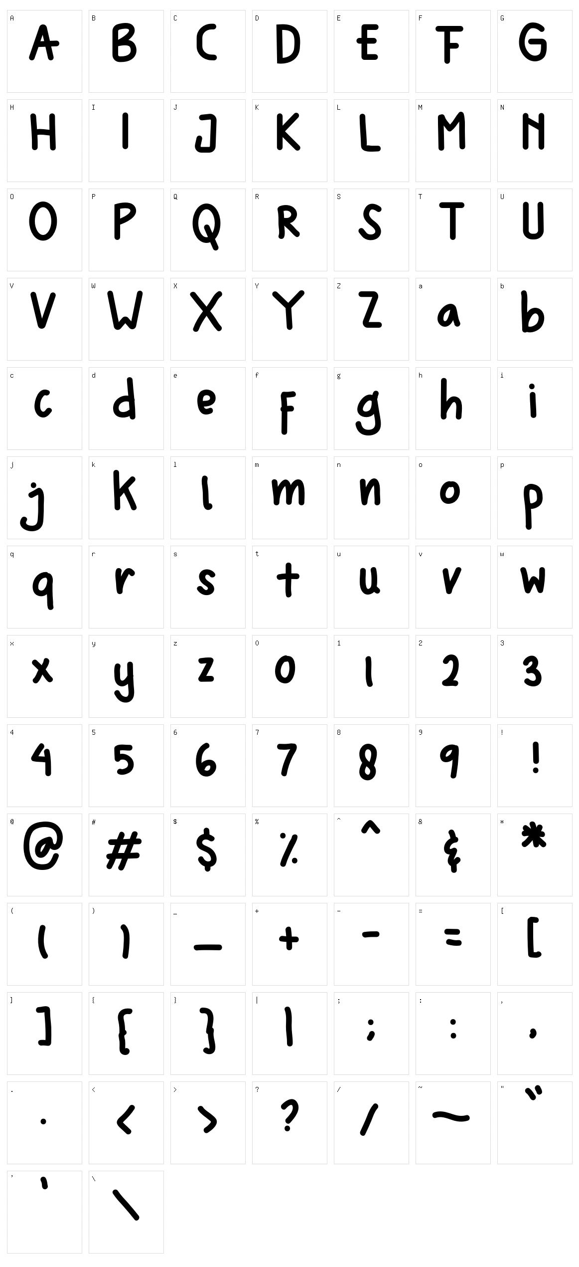 Harry Character Set