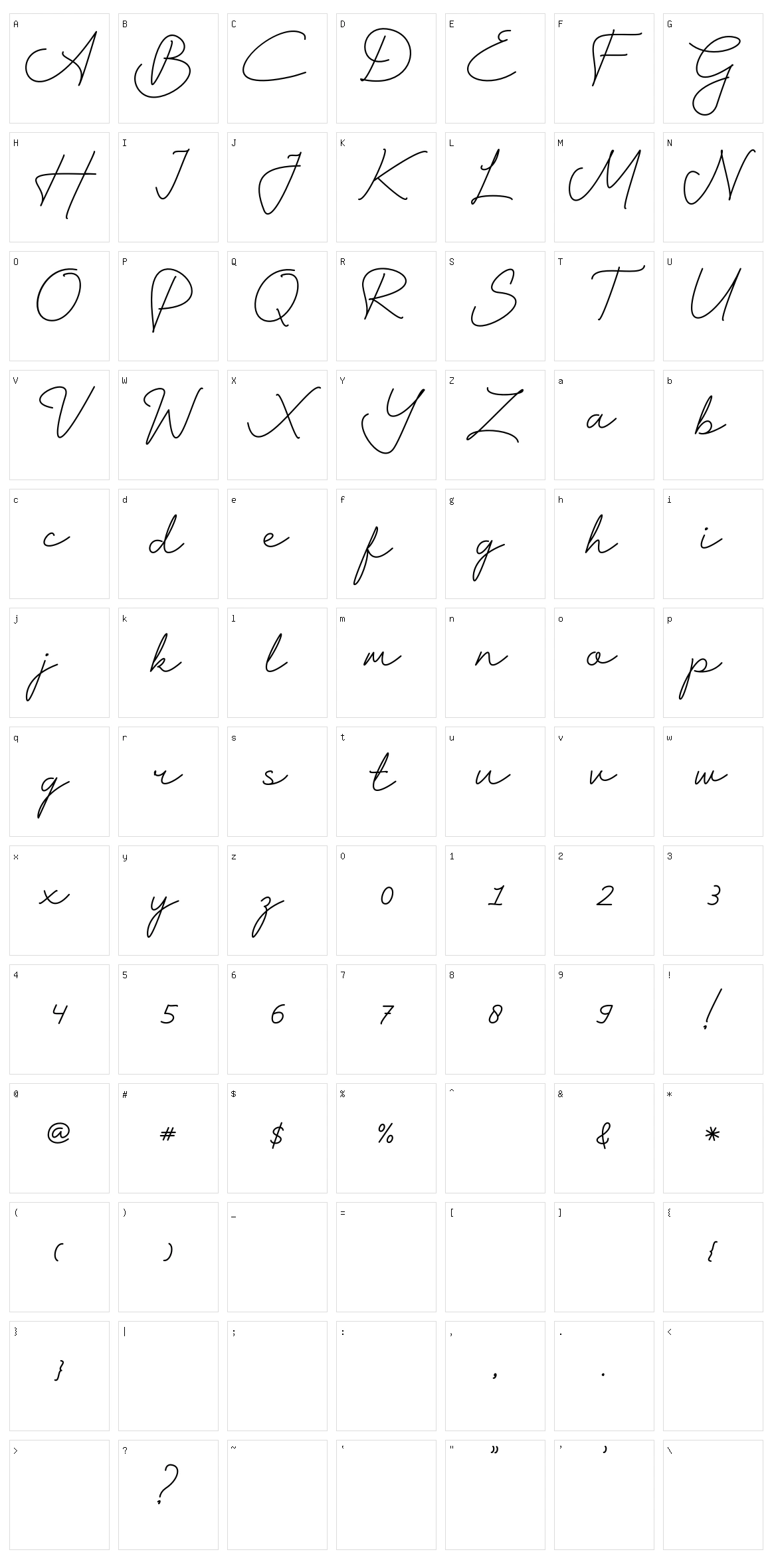 Harshita Character Set