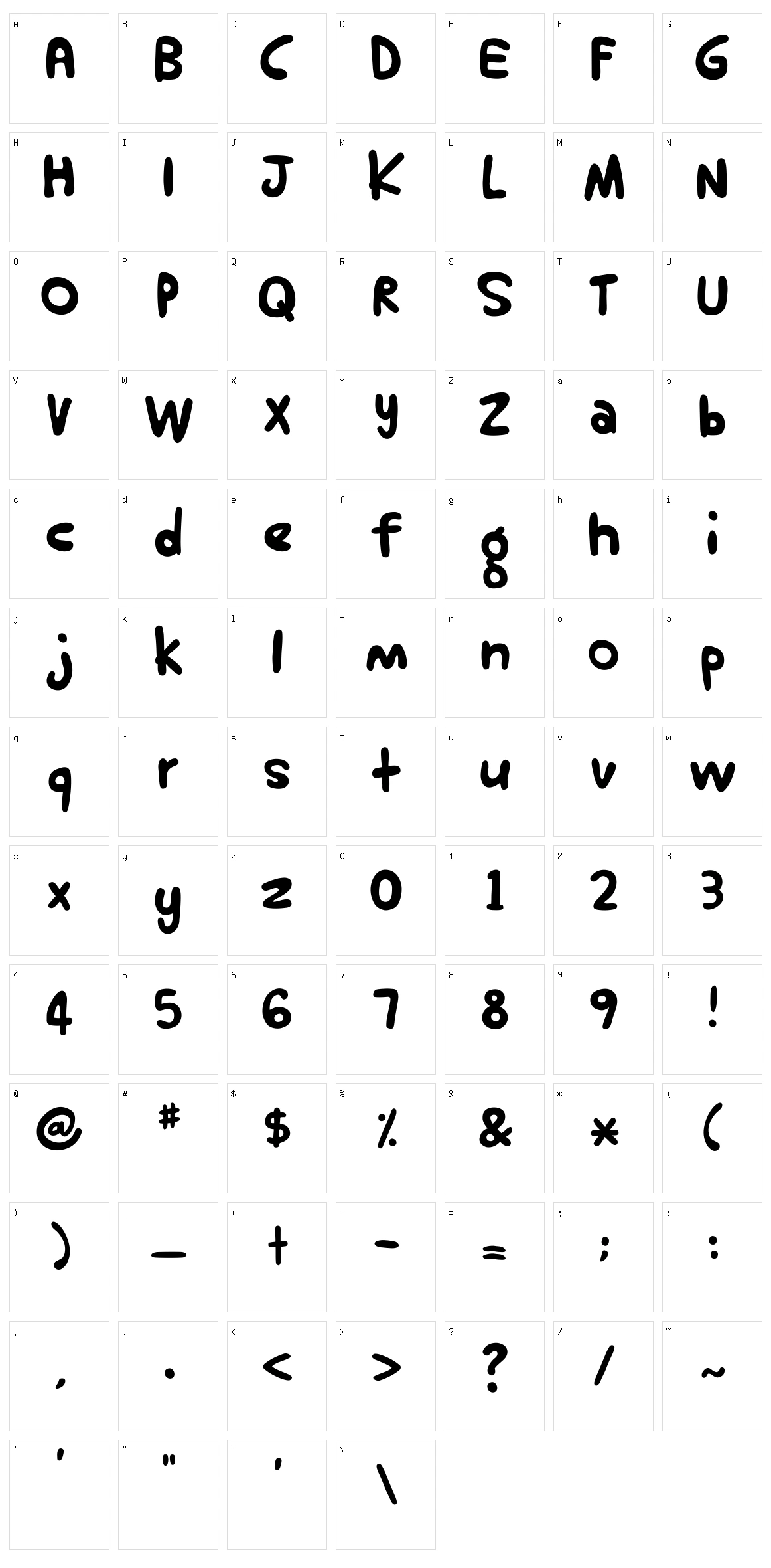 Haru Biru 2 Character Set