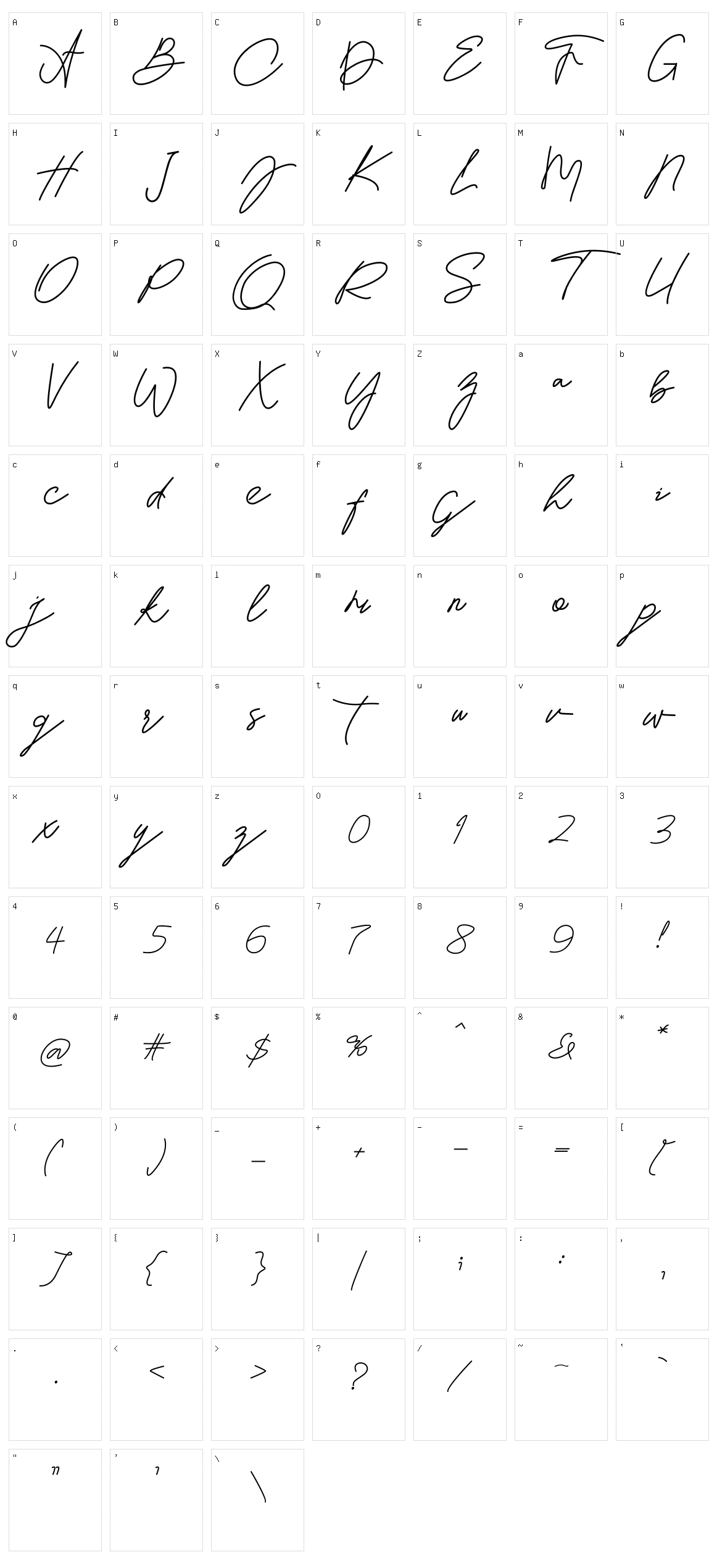 Hatalysha Character Set