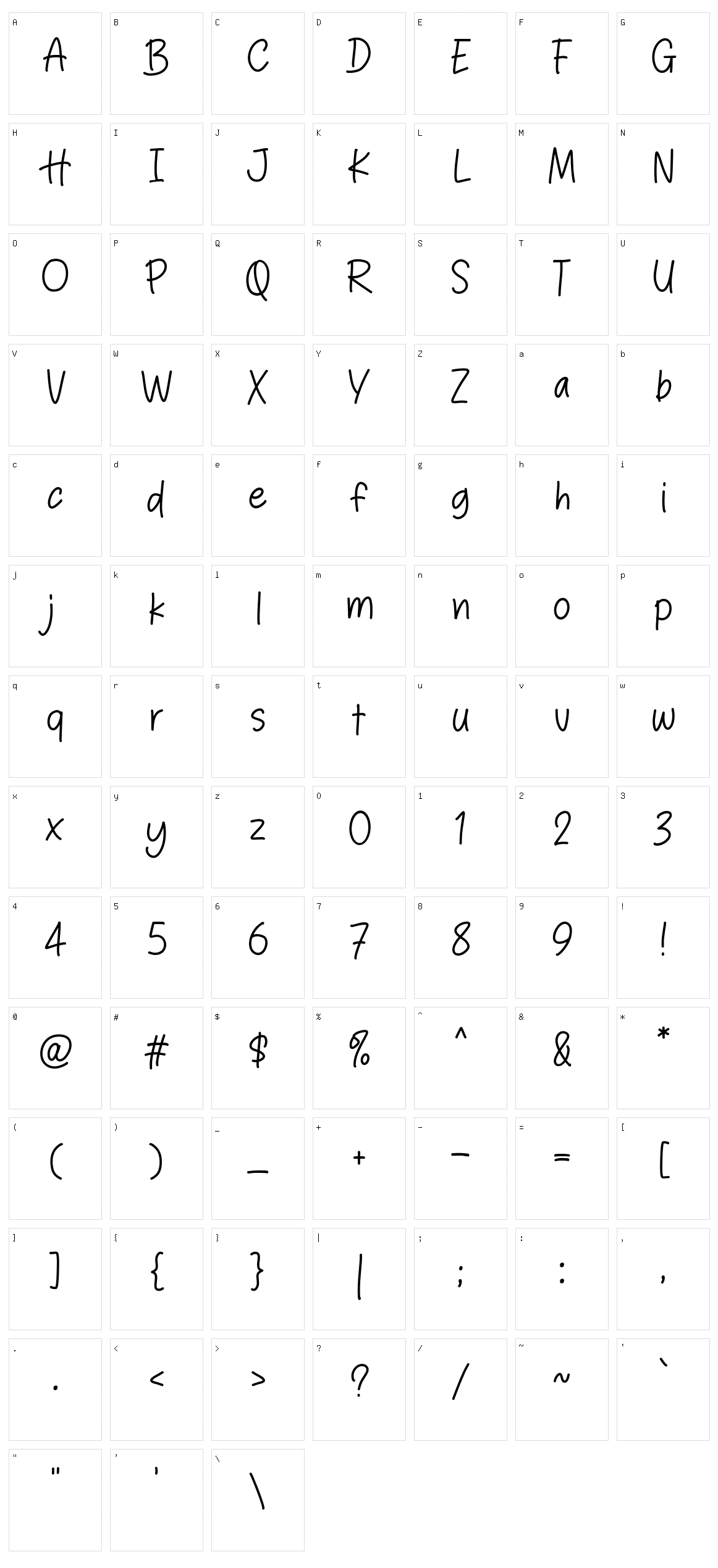 Have Idea Character Set