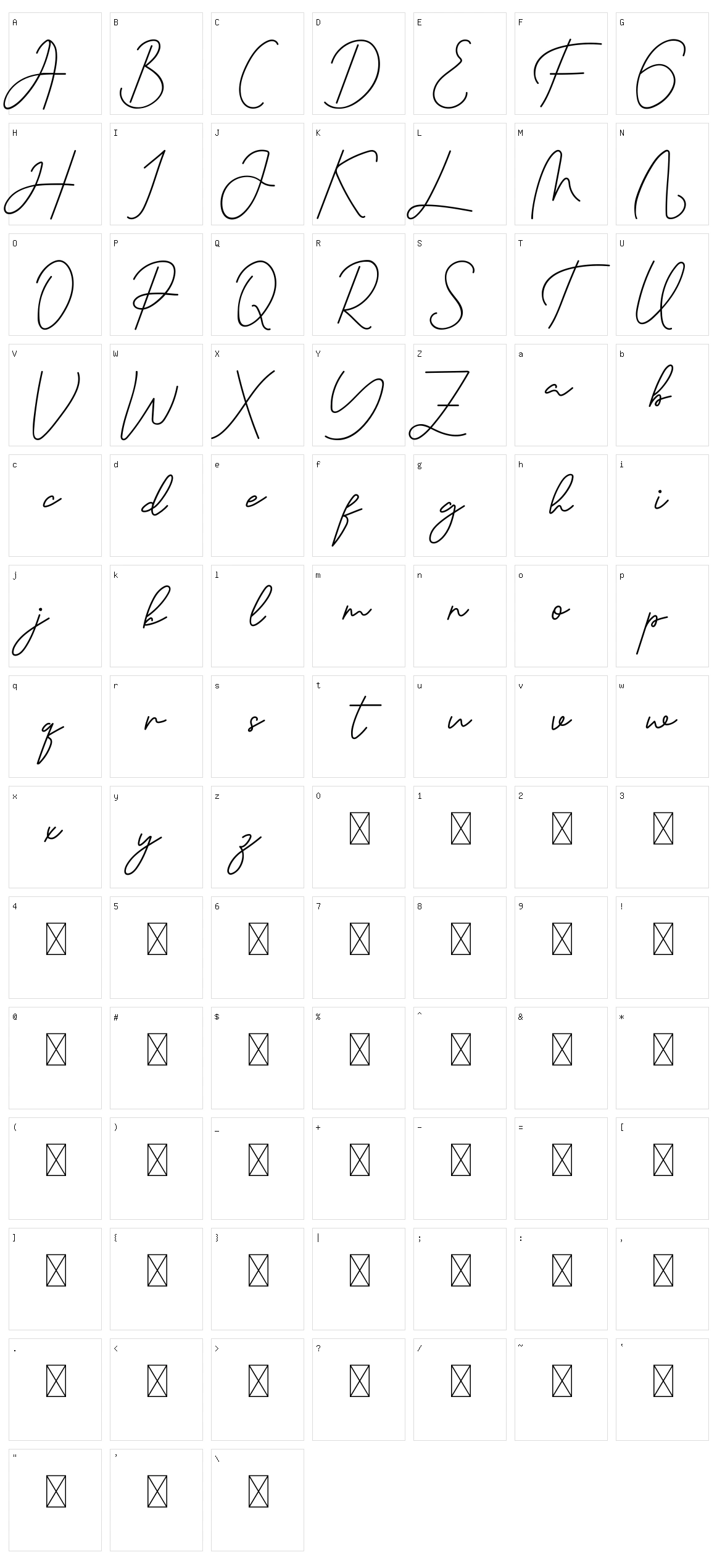 Havelberg Character Set