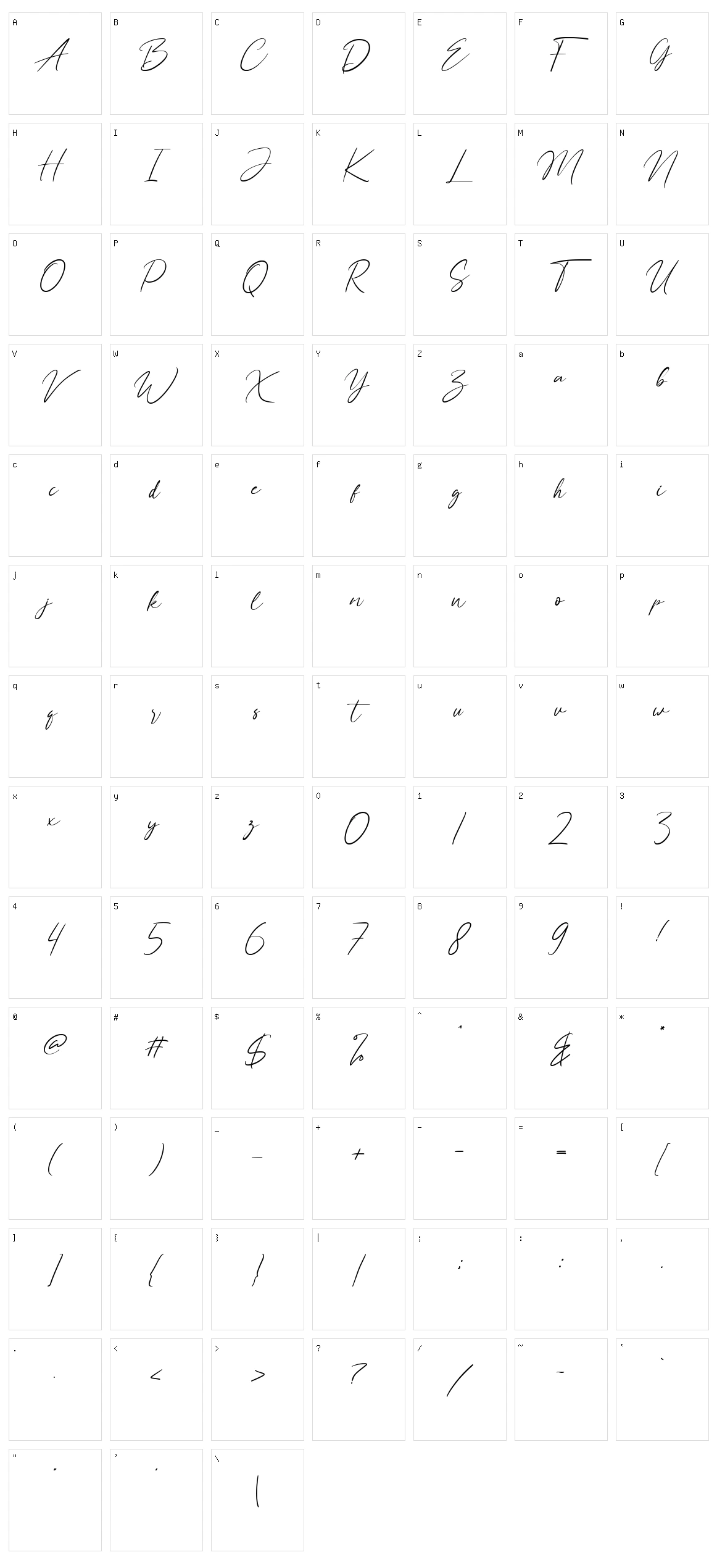 Hay Catty Character Set