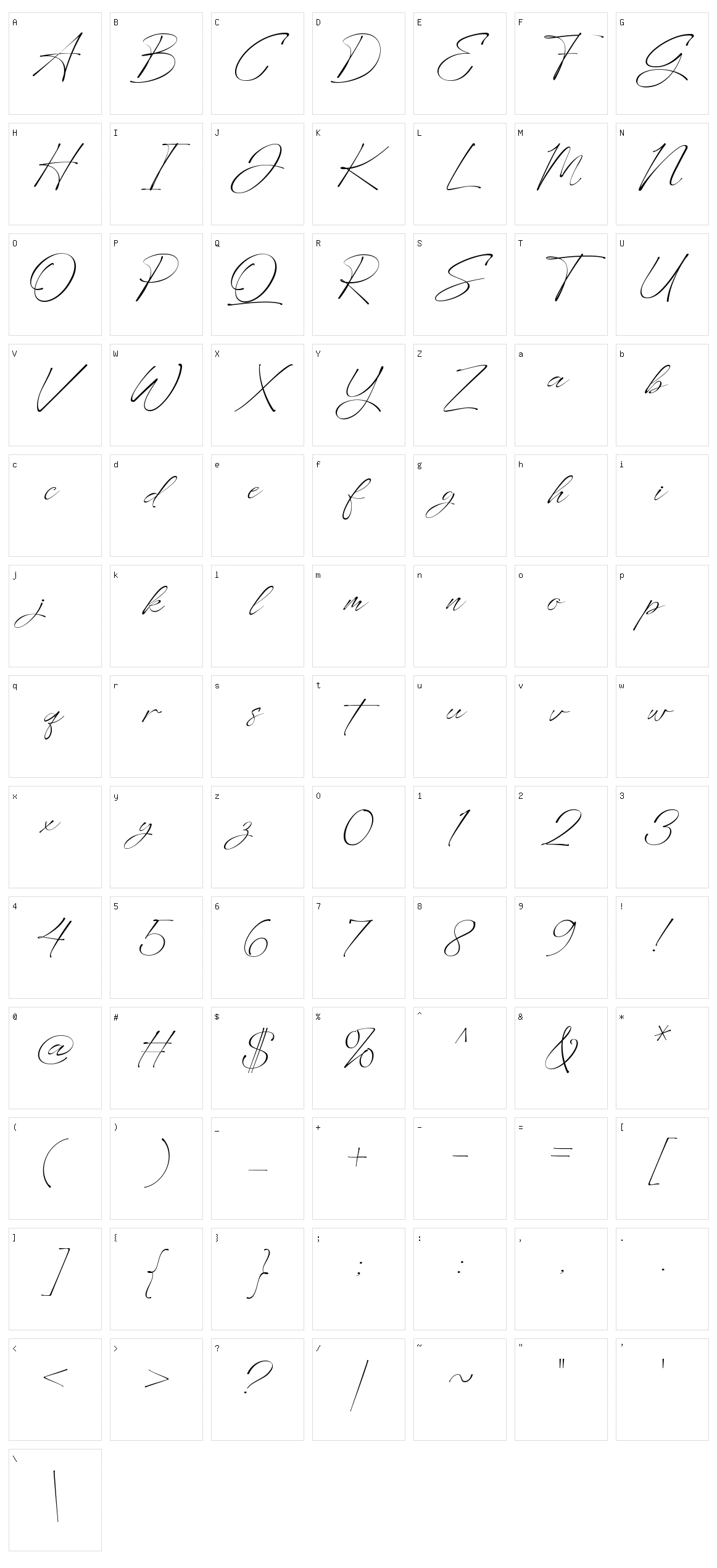 Hayollan Character Set