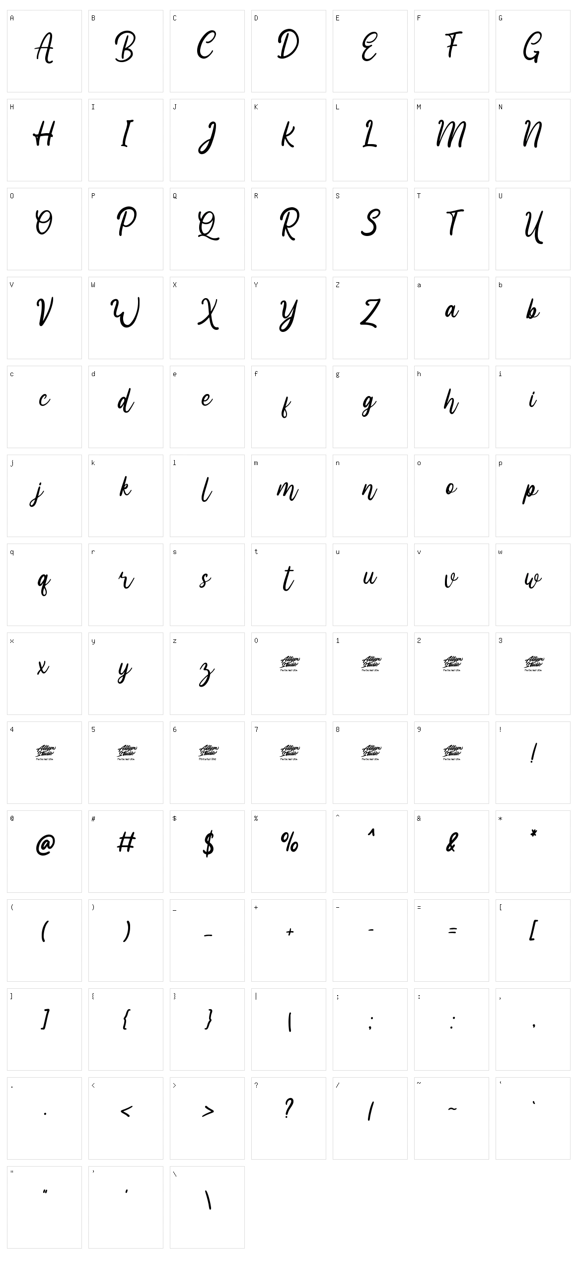 Heland Character Set