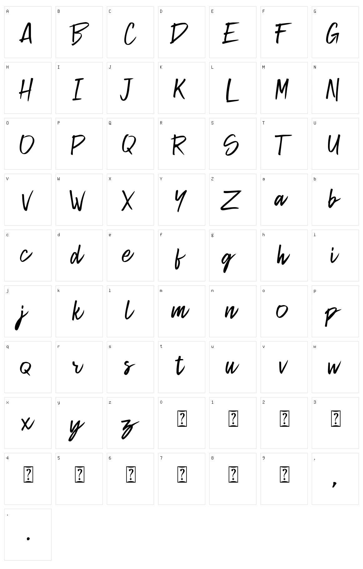 Helio Character Set