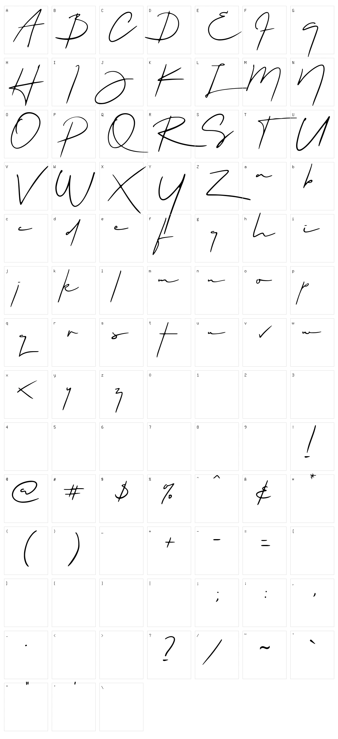 Hellios Character Set