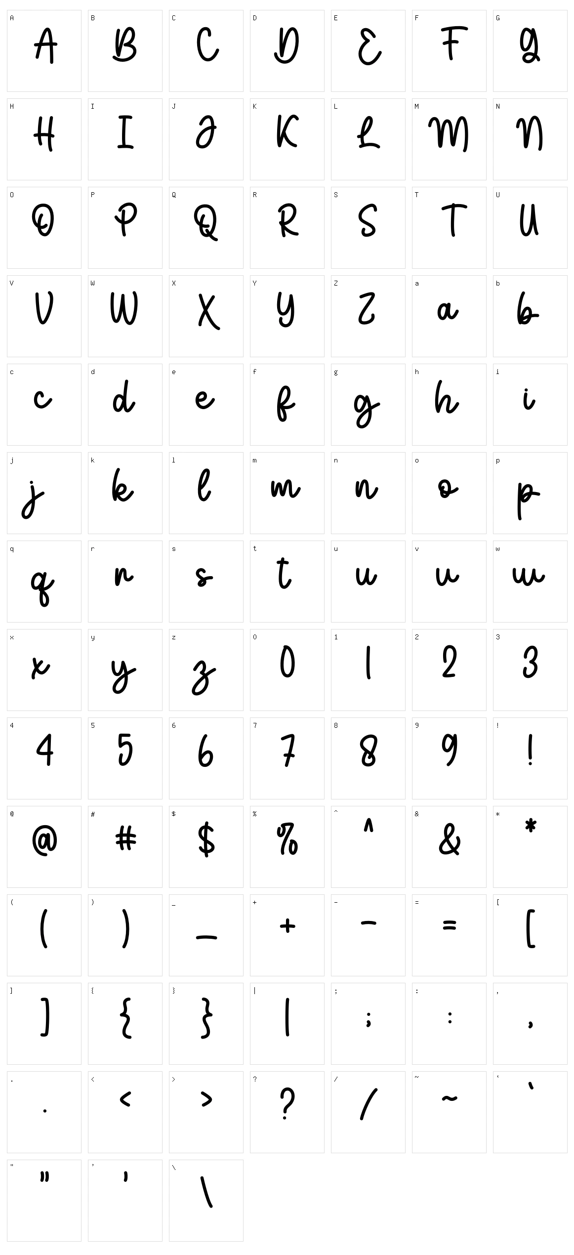 Hello Julia Character Set