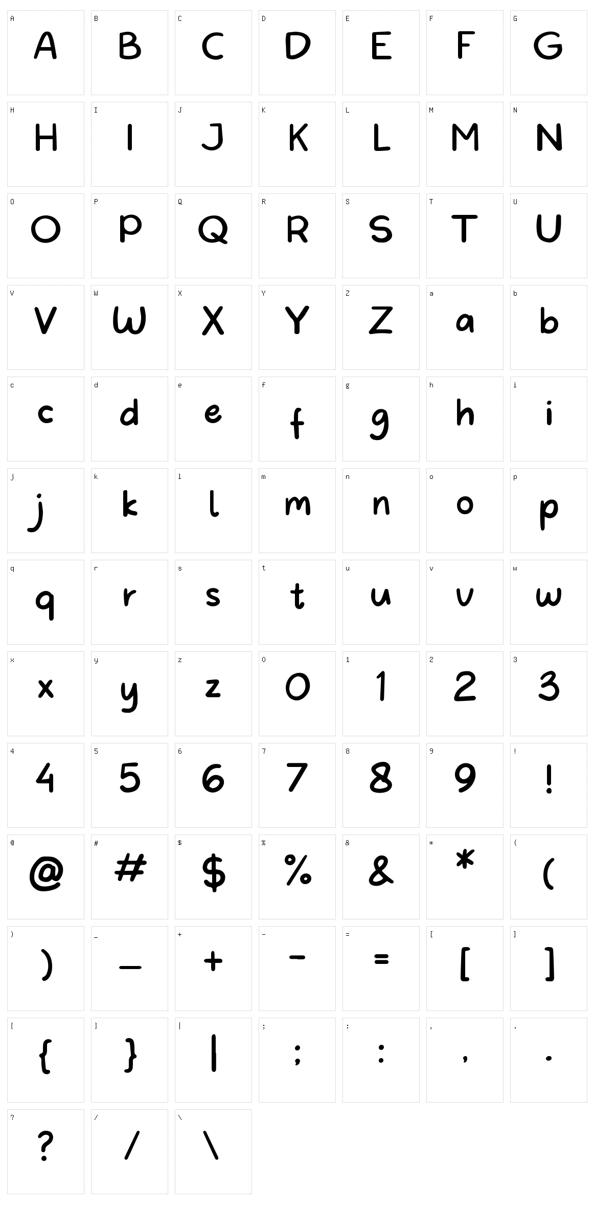 Hello Monday Character Set