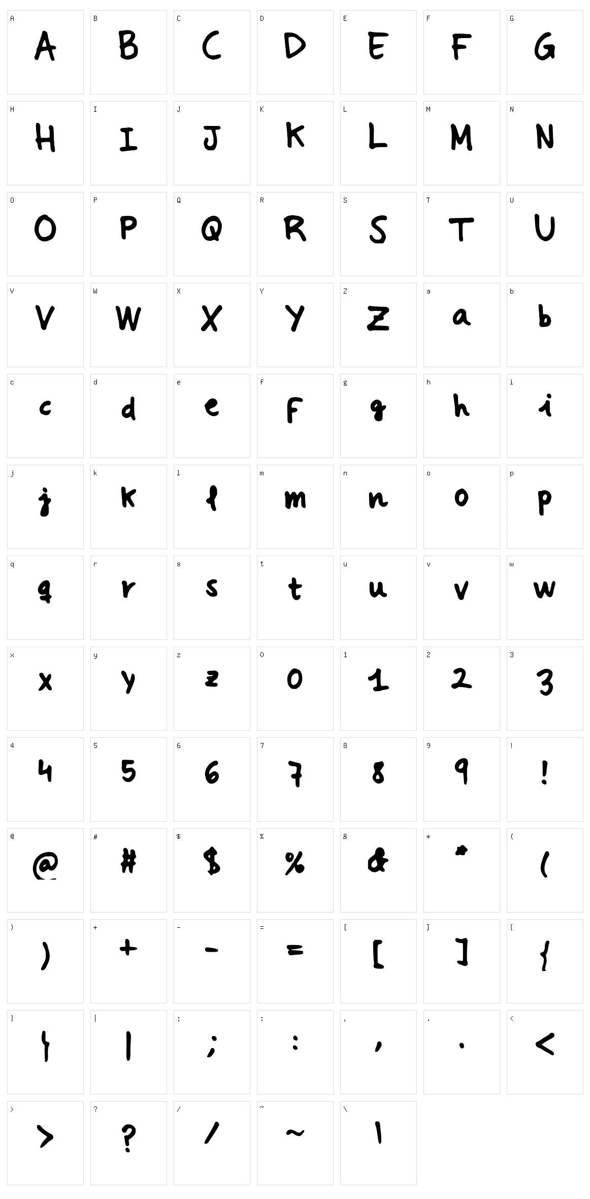 Hermida Pro Character Set