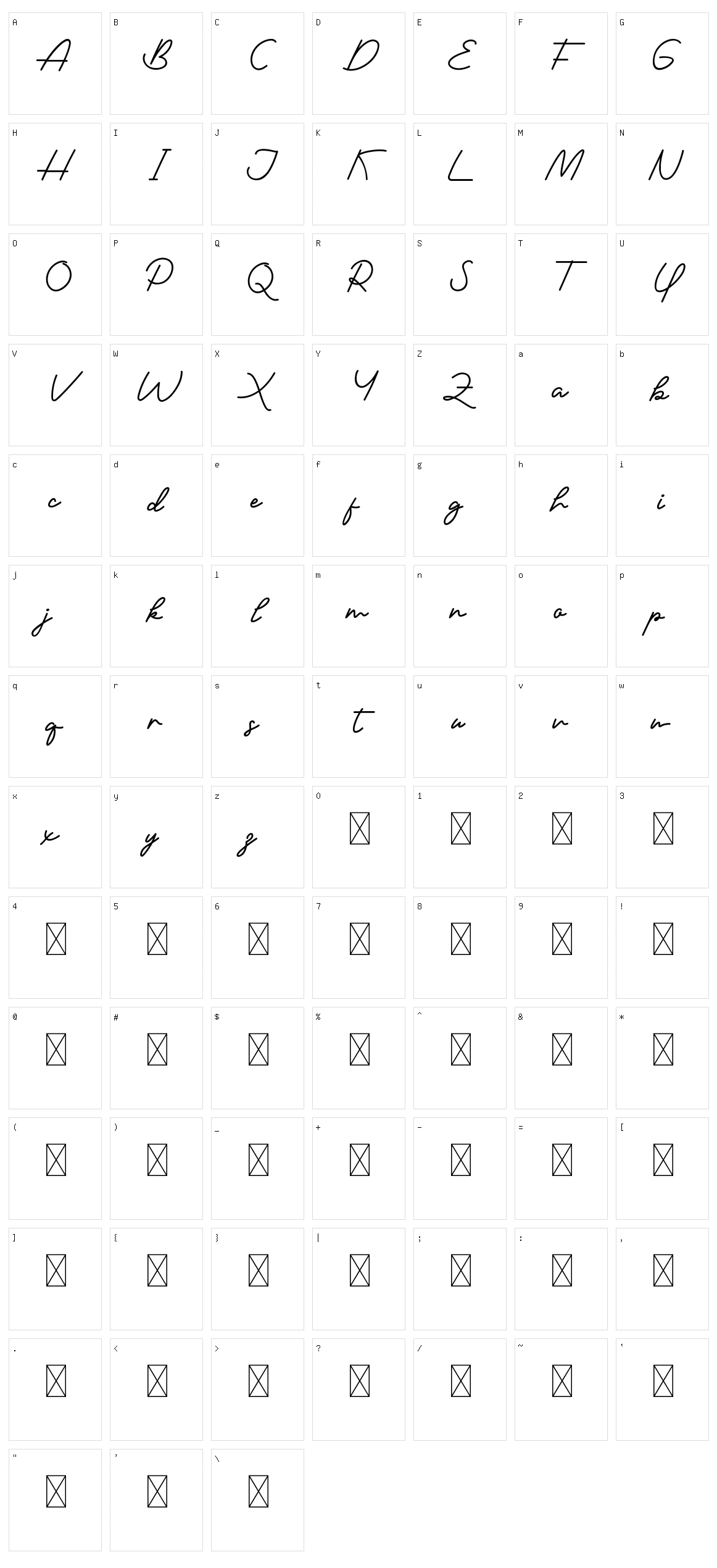 Hermony Character Set