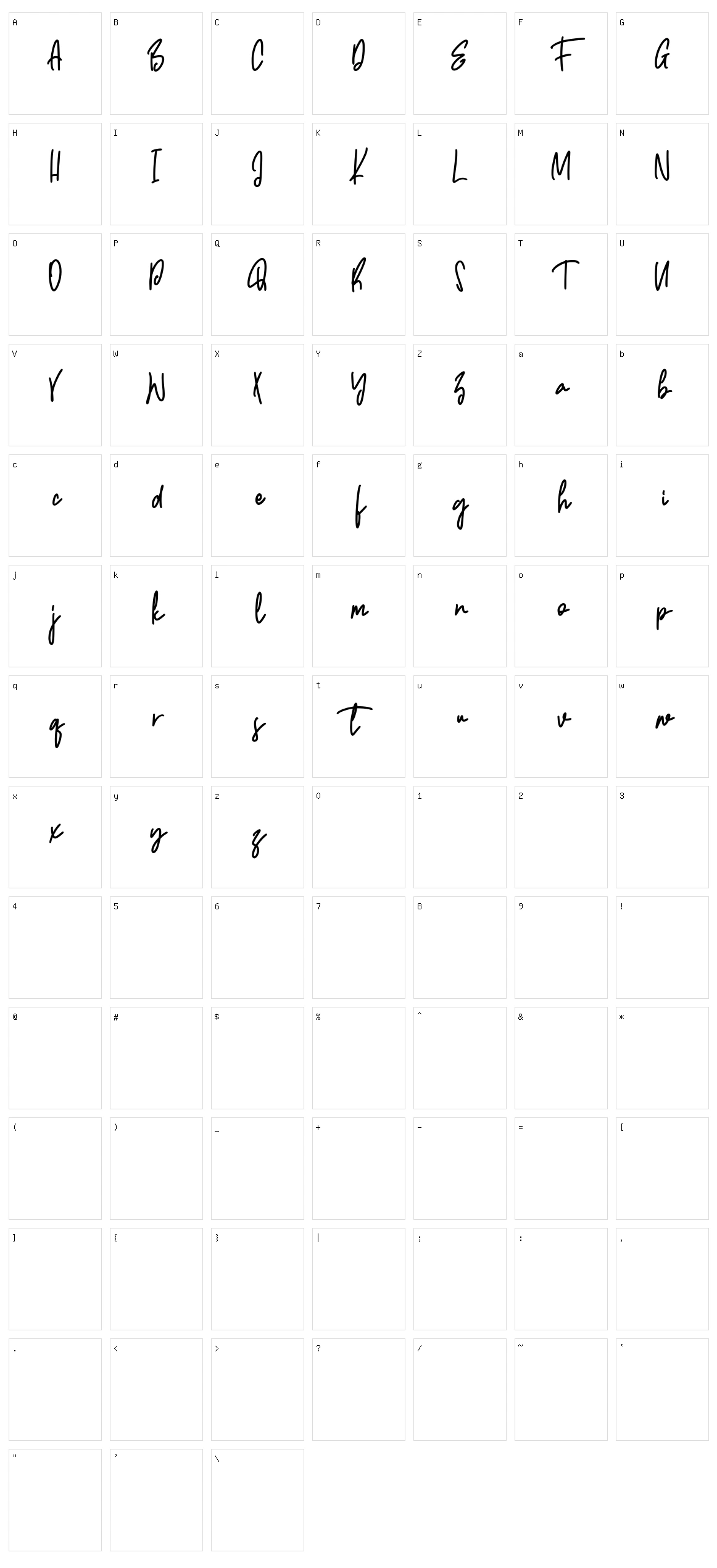Hermosillo Character Set
